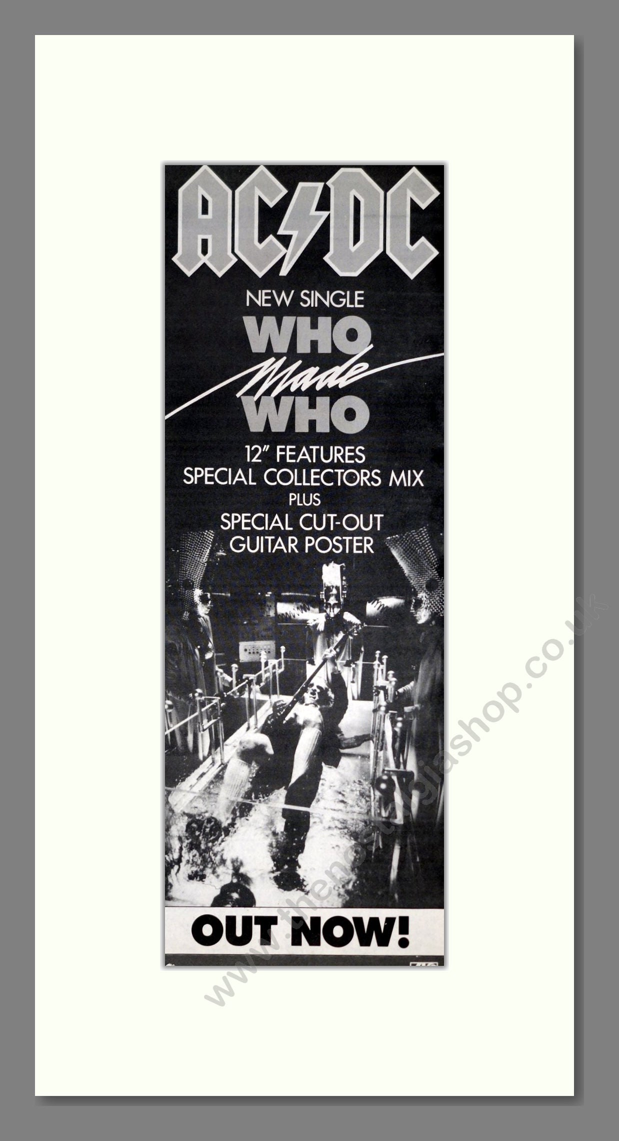 AC / DC - Who Made Who. Vintage Advert 1986 (ref AD201384)
