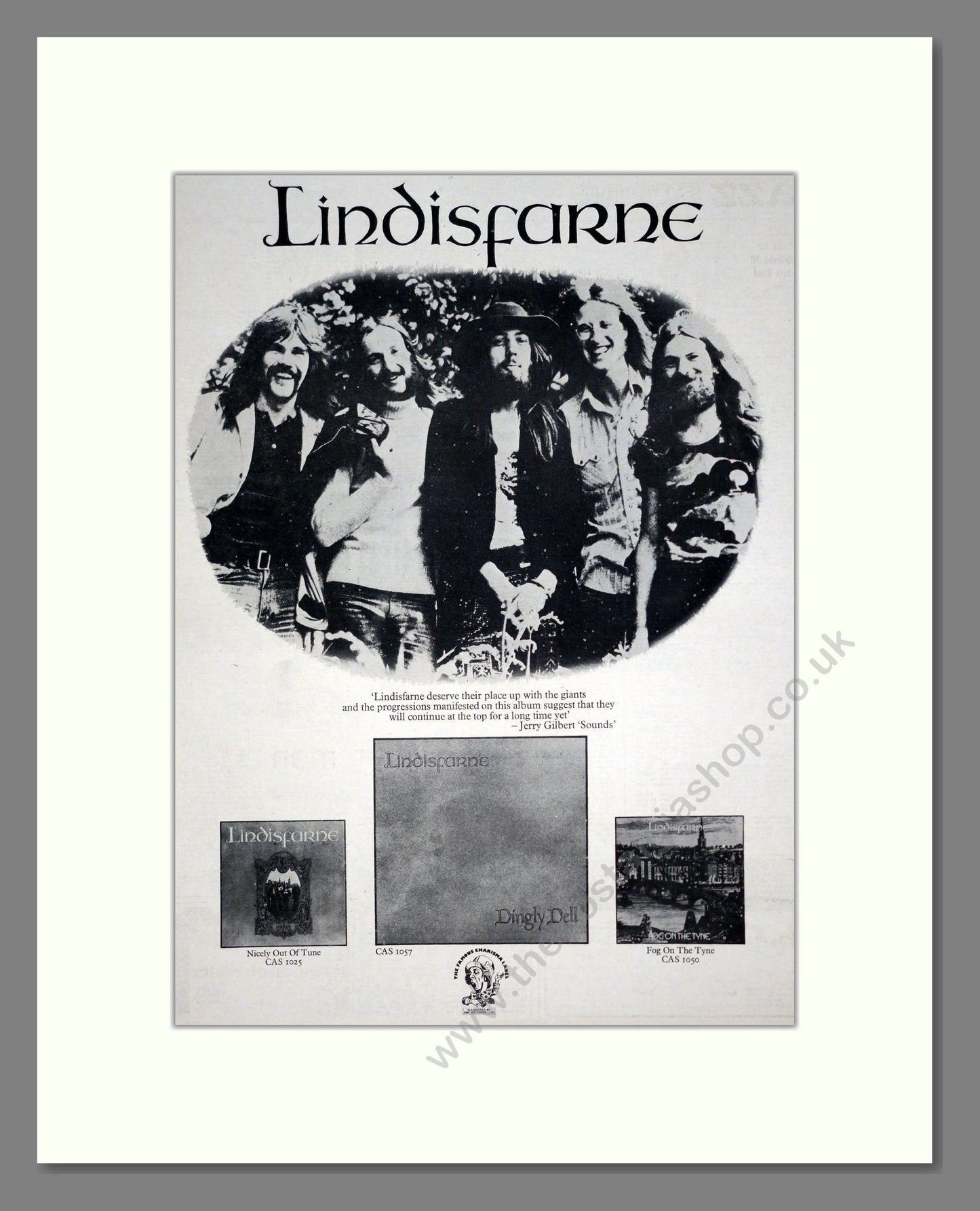 Lindisfarne - Dingly Dell. Vintage Advert 1972 (ref AD20755)