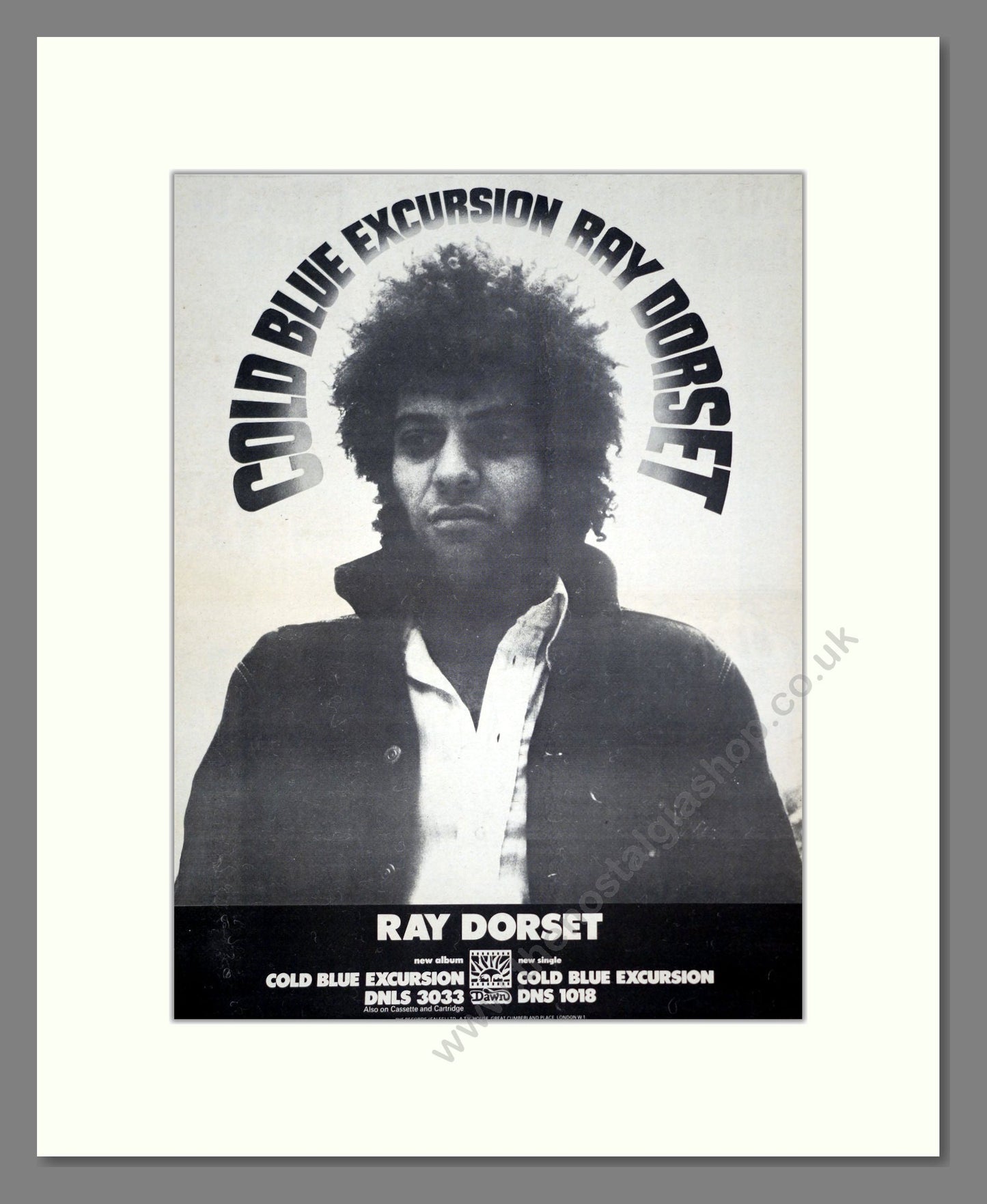 Ray Dorset - Cold Blue Excursion. Vintage Advert 1972 (ref AD20778)