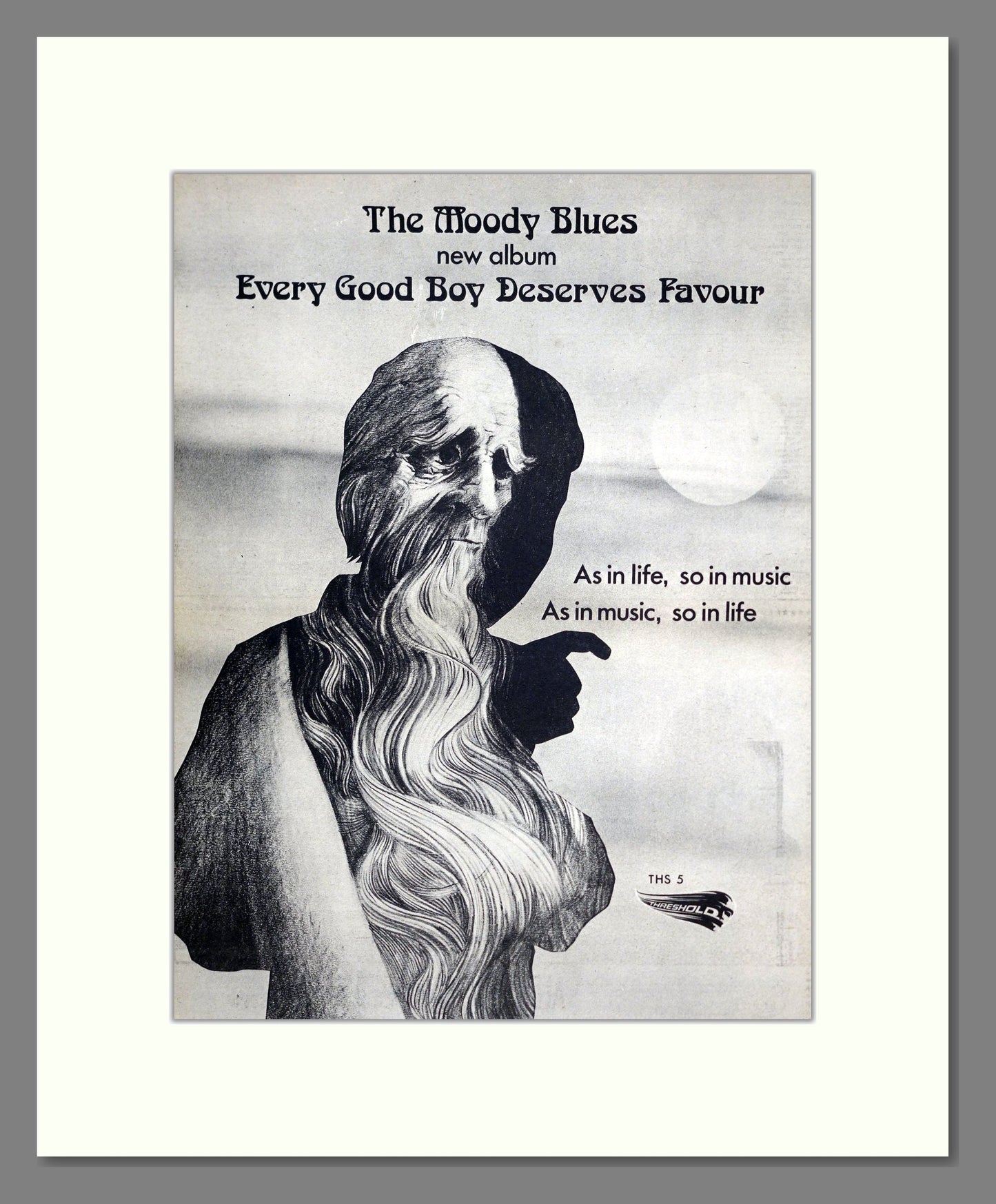 Moody Blues (The) - Every Good Boy Deserves Favour. Vintage Advert 1971 (ref AD20788)
