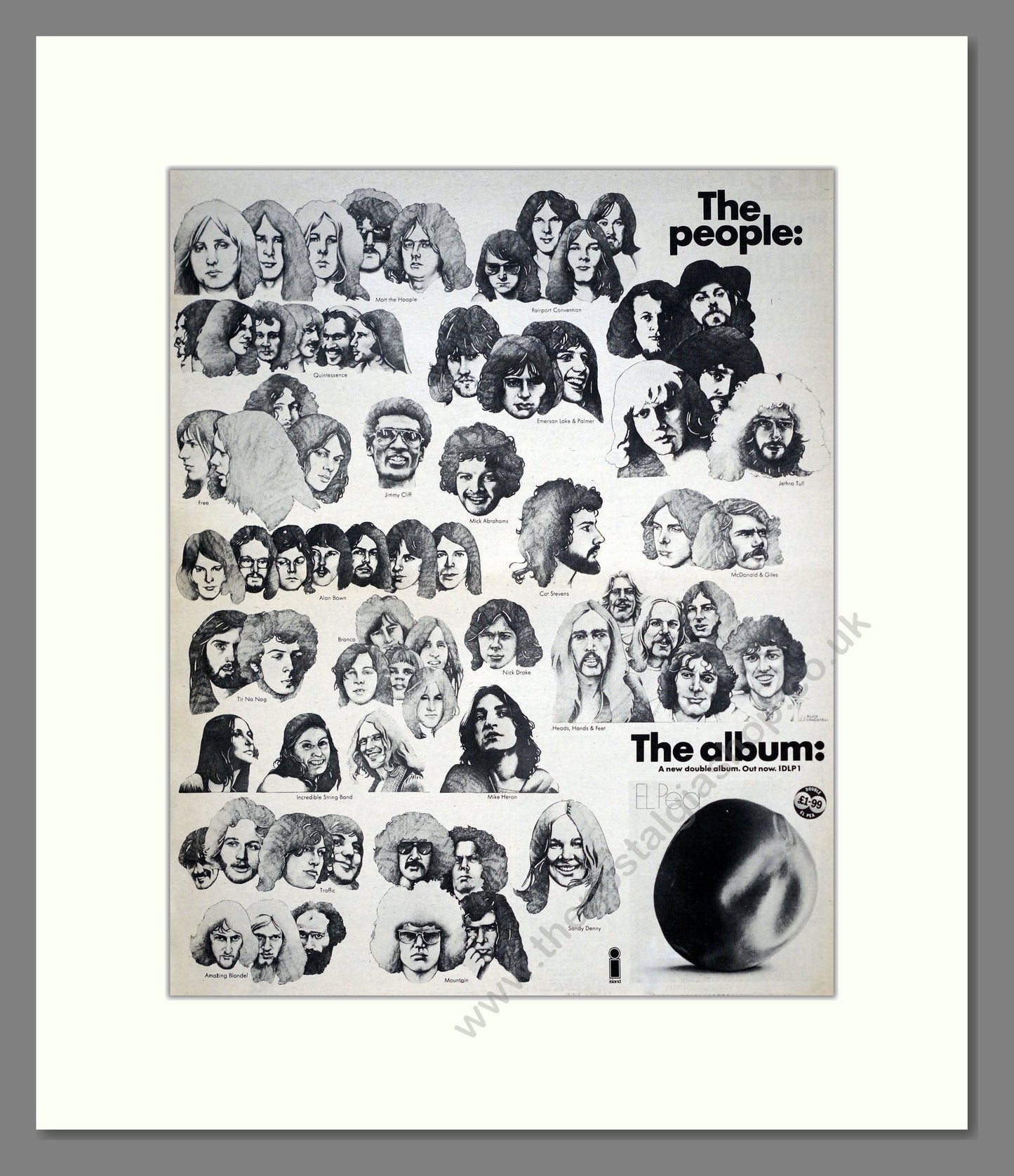 Various Artists - El Pea. Vintage Advert 1971 (ref AD20565)