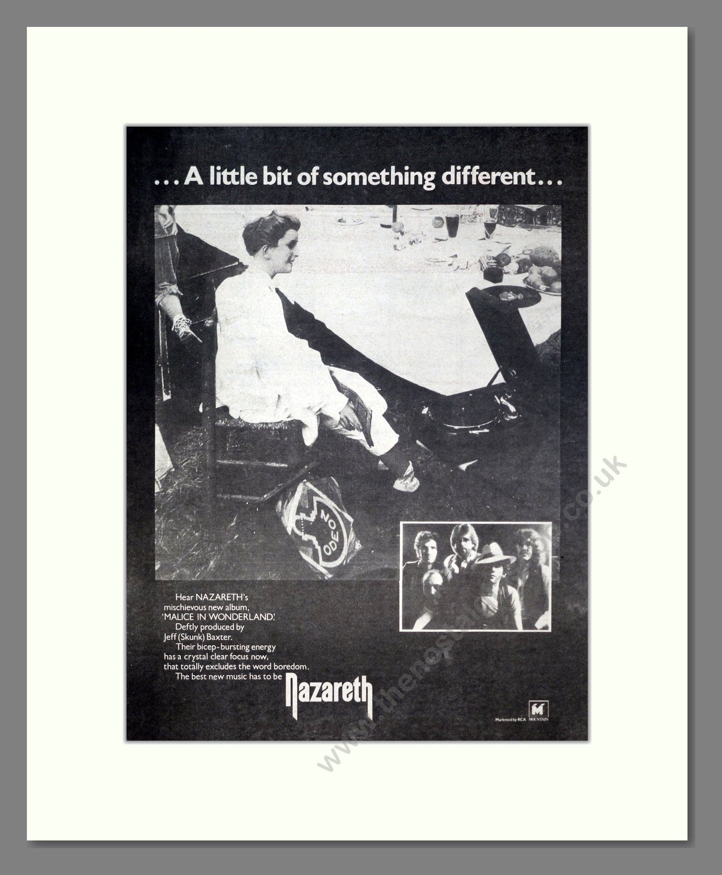 Nazareth - Malice In Wonderland. Vintage Advert 1980 (ref AD20617)