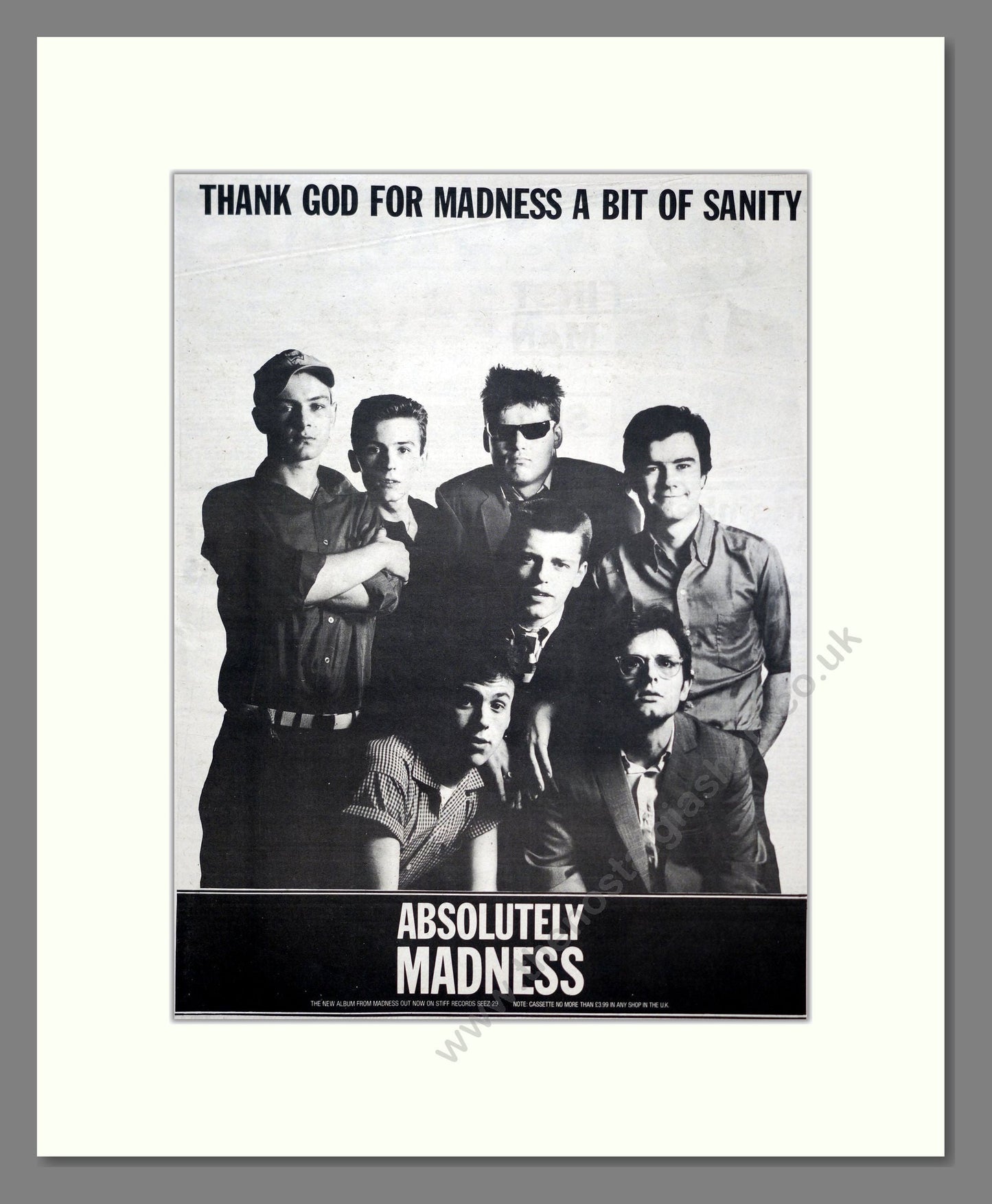 Madness - Absolutely Madness. Vintage Advert 1980 (ref AD20635)
