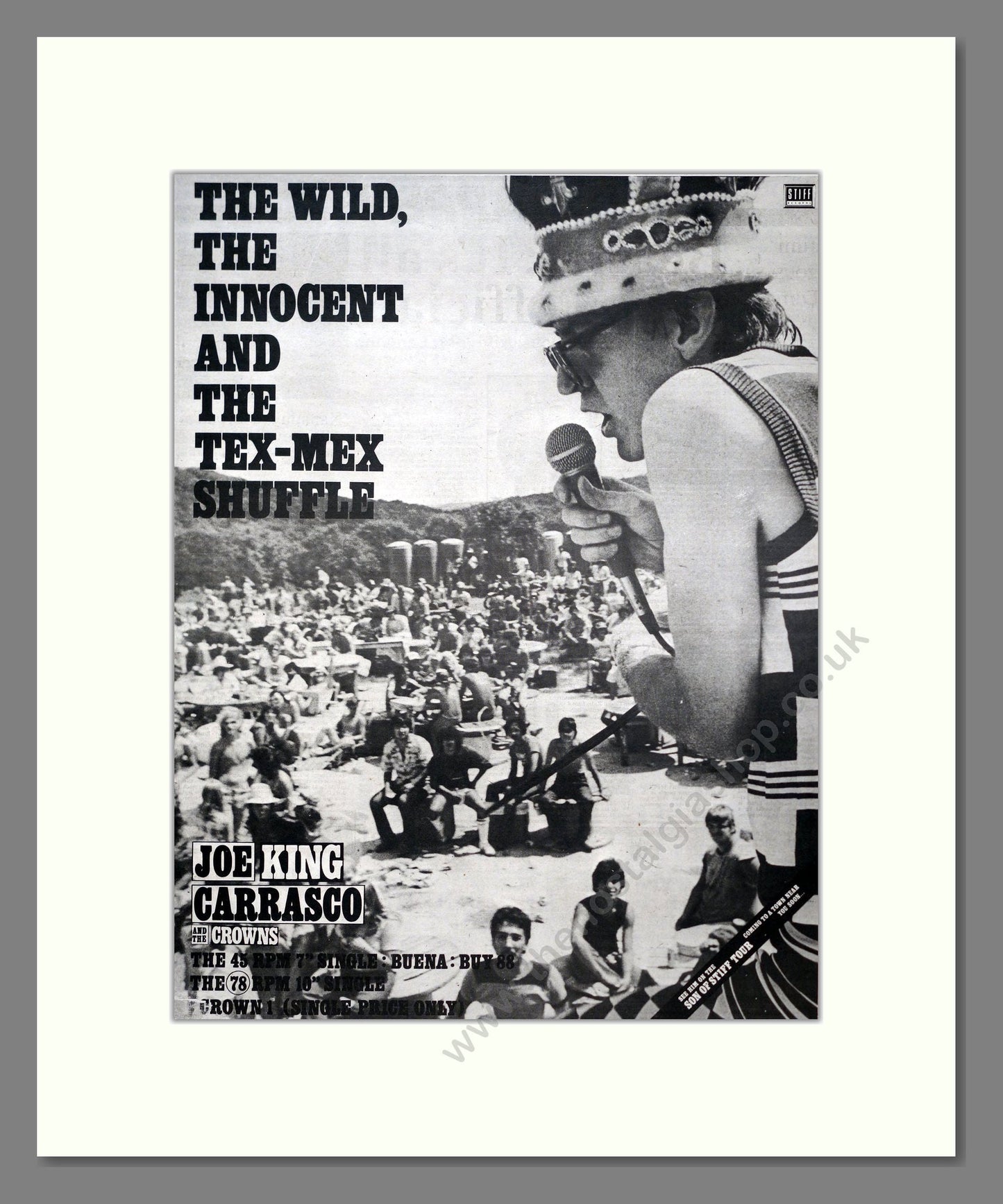 Joe King Carrasco - Buena. Vintage Advert 1980 (ref AD20636)