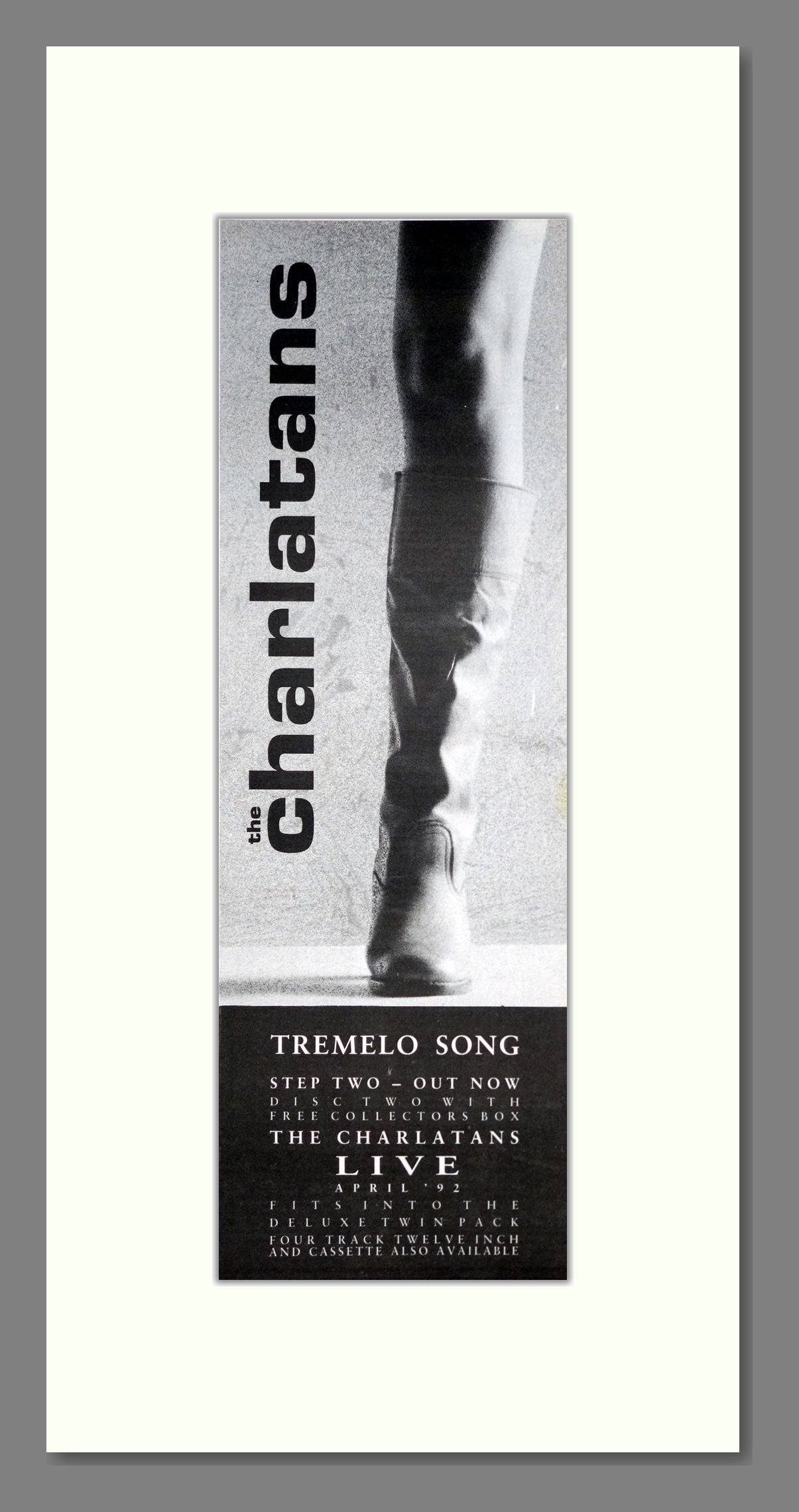 Charlatans (The) - Tremelo Song. Vintage Advert 1992 (ref AD201408)