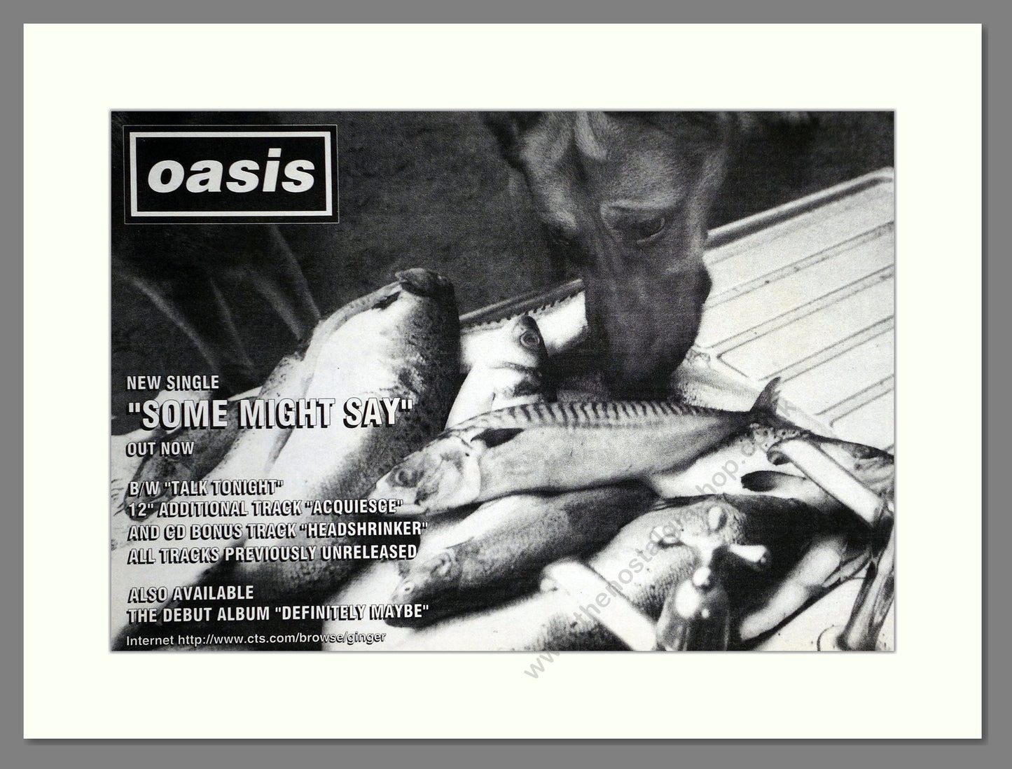 Oasis - Some Might Say. Vintage Advert 1995 (ref AD63683)