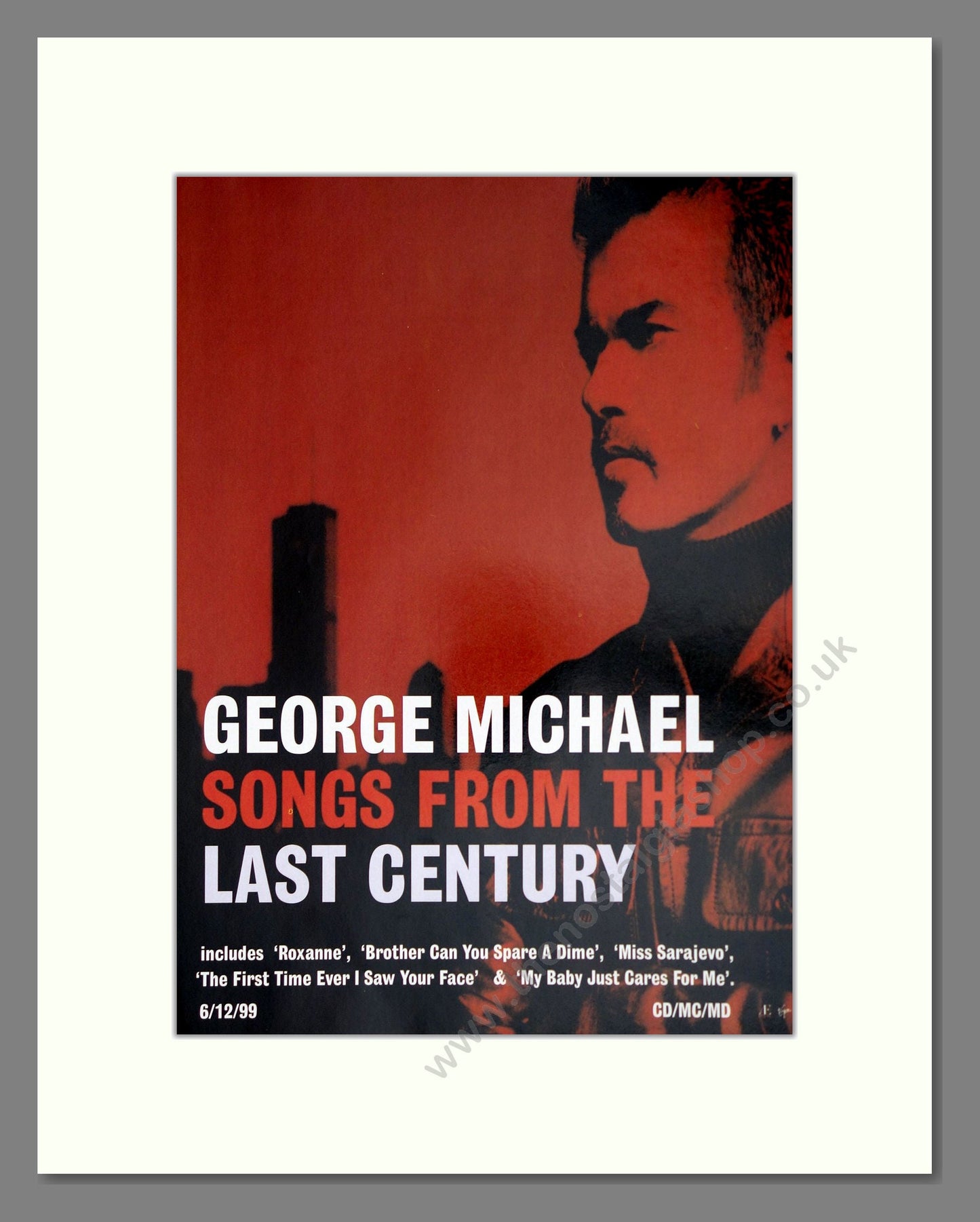George Michael - Songs From The Last Century. Vintage Advert 2000 (ref AD63767)