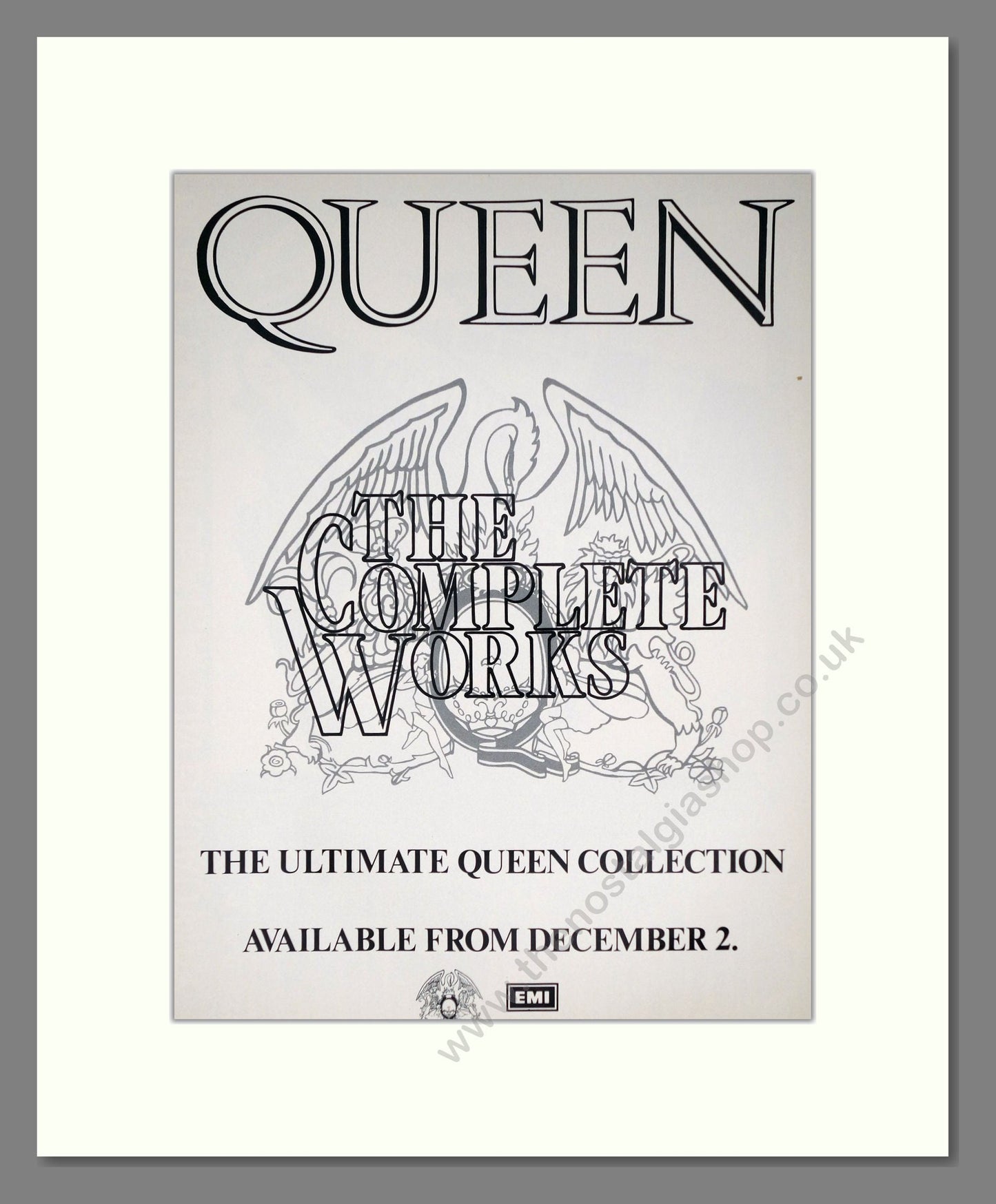 Queen - The Complete Works. Vintage Advert 1985 (ref AD63819)