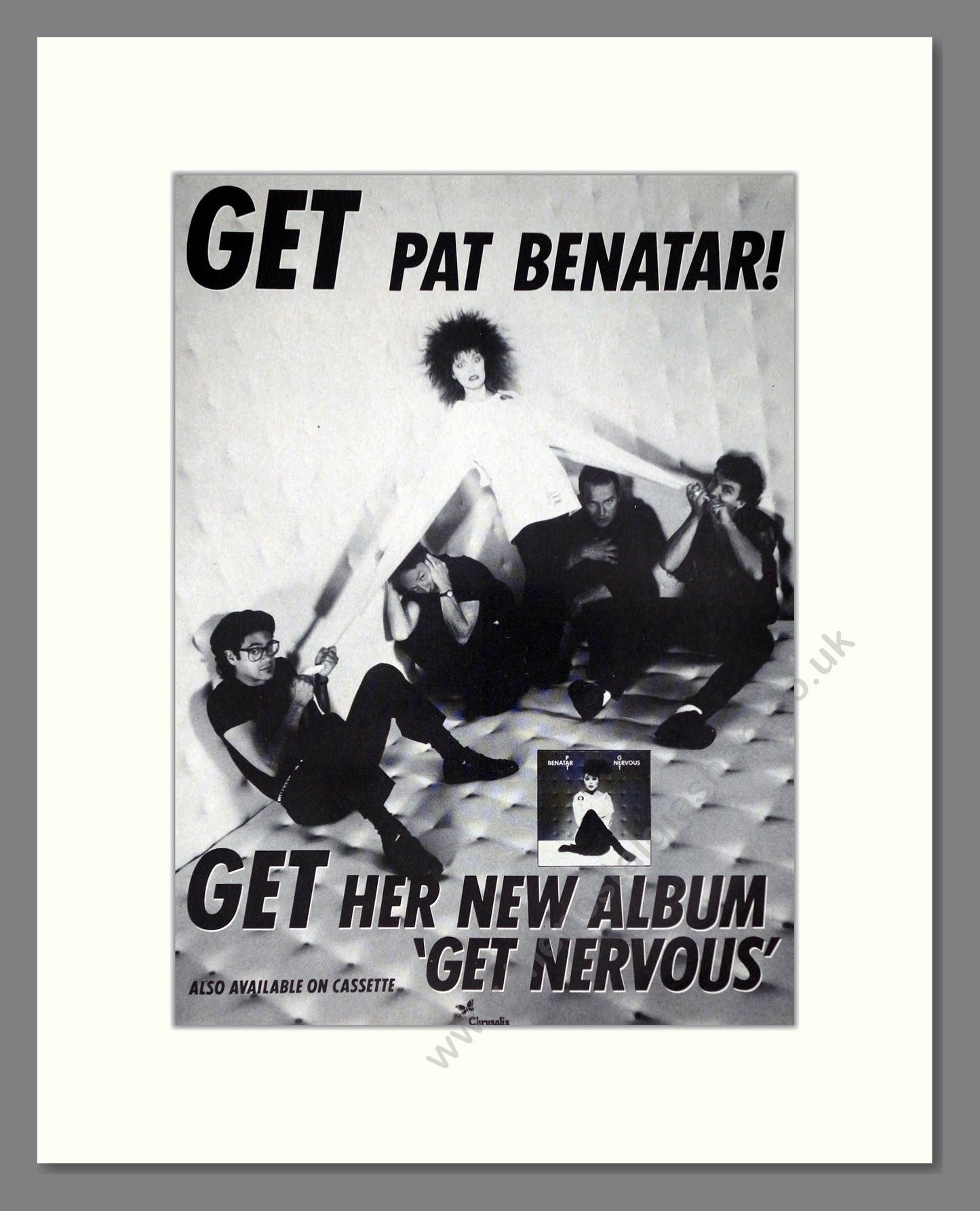 Pat Benatar - Get Nervous. Vintage Advert 1982 (ref AD63838)