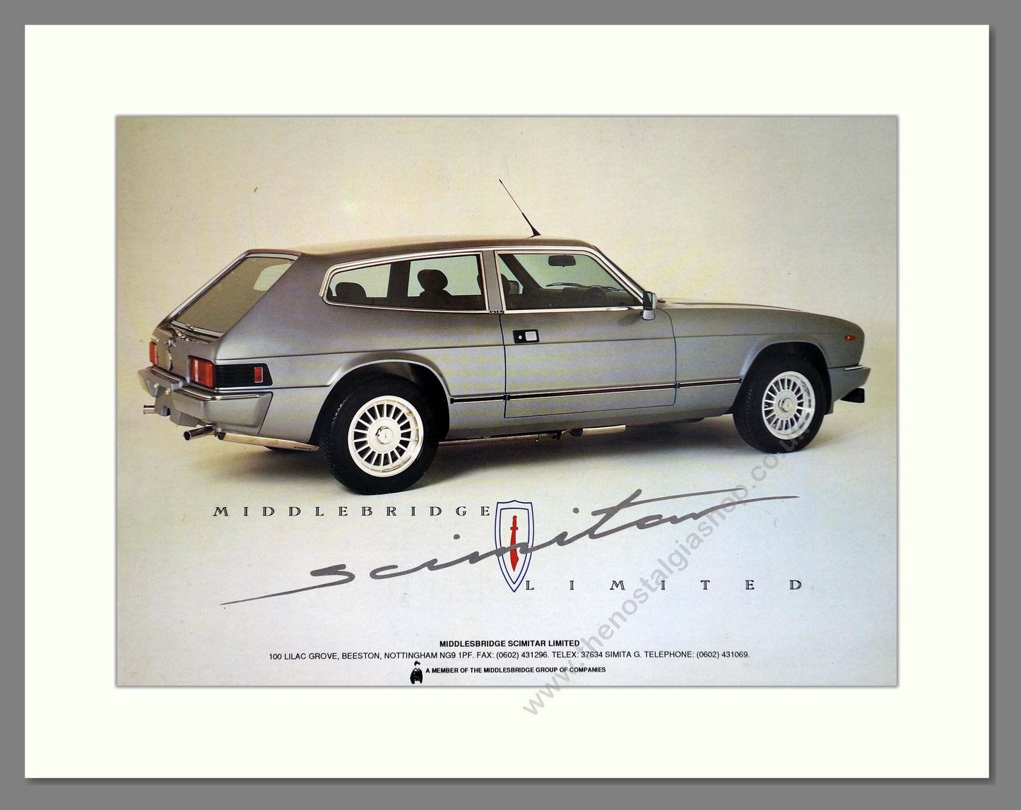 Scimitar - GTE Middlebridge Ltd. Vintage Advert 1990 (ref AD63975)