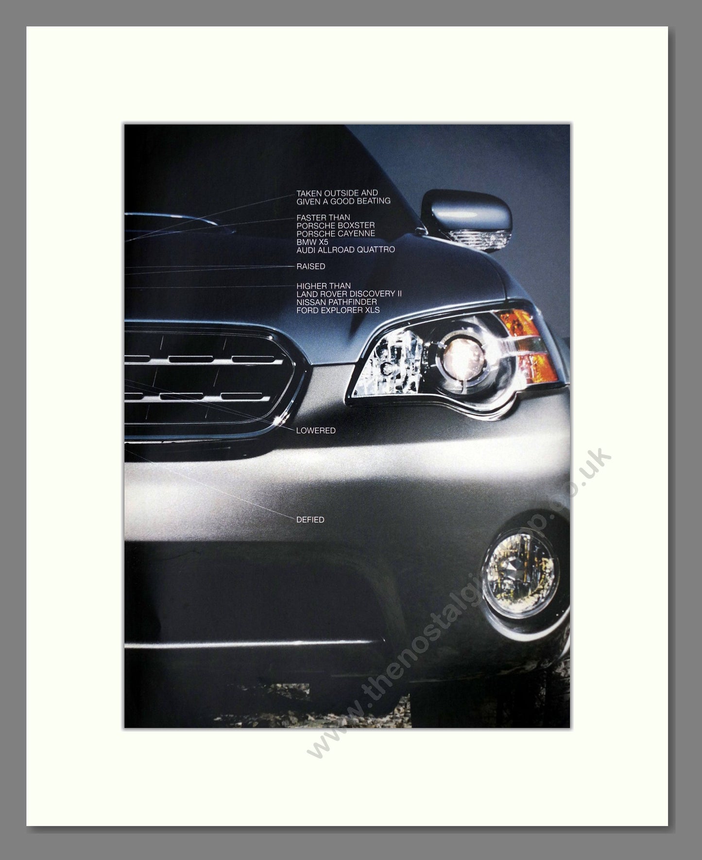 Subaru - Outback Double Advert. Vintage Advert 2004 (ref AD63989)