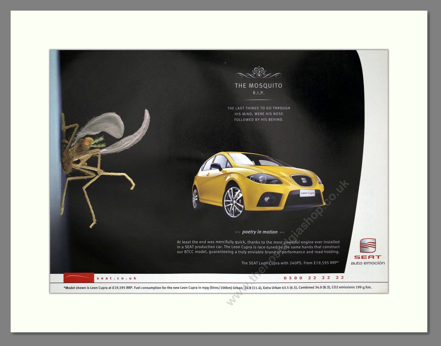 Seat - Leon Cupra. Vintage Advert 2007 (ref AD64108)