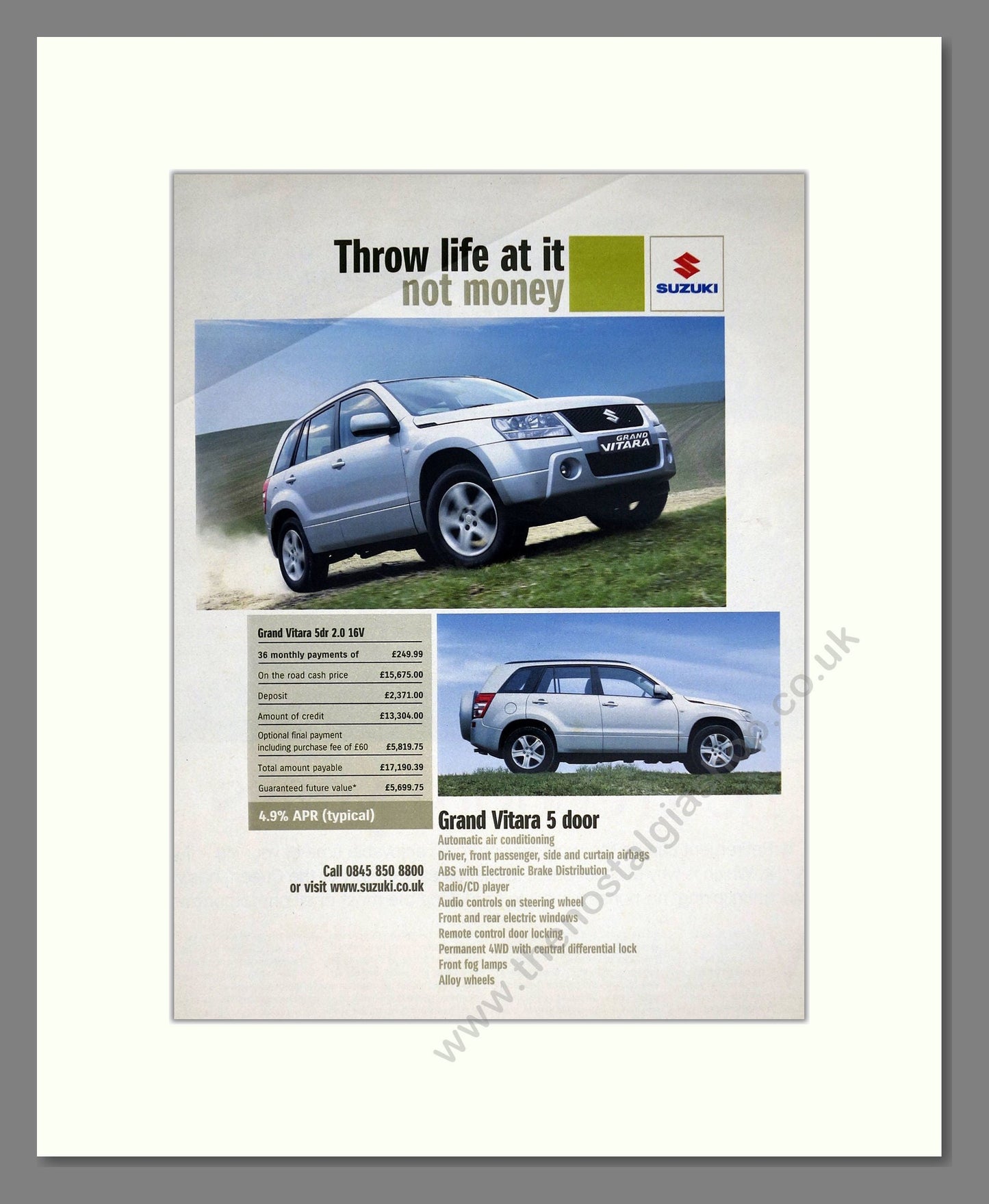Suzuki - Grand Vitara. Vintage Advert 2006 (ref AD64113)