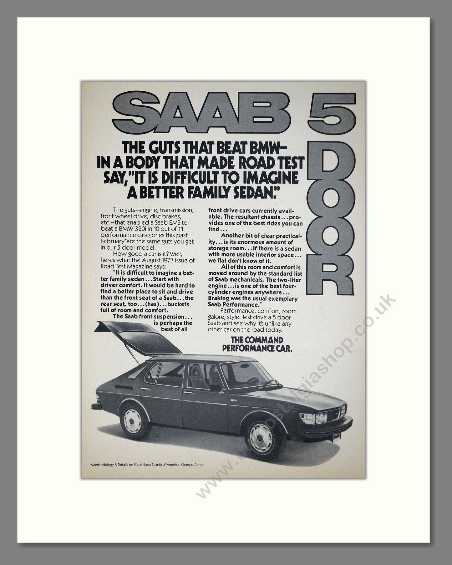 Saab - EMS. Vintage Advert 1977 (ref AD64124)