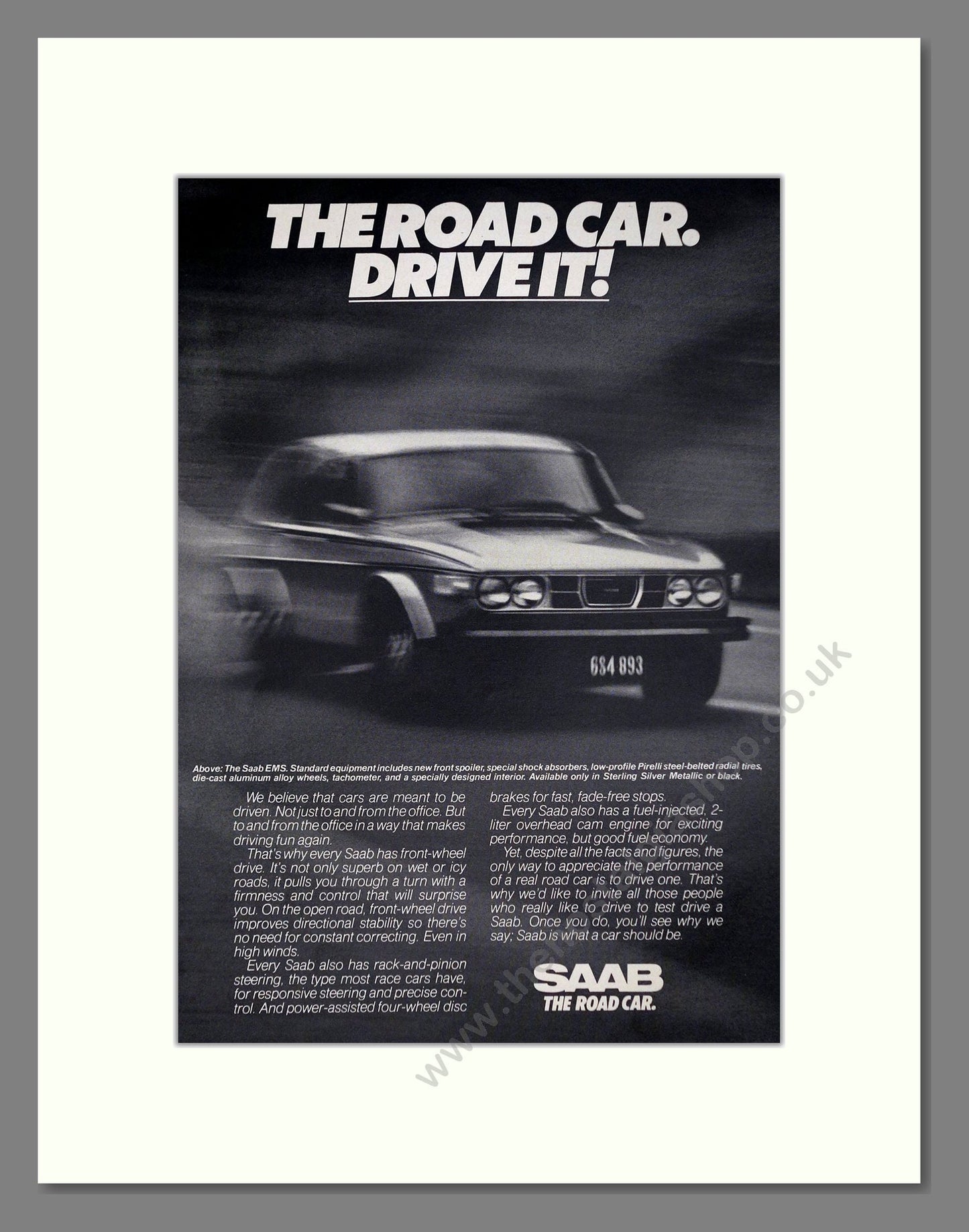 Saab - EMS. Vintage Advert 1976 (ref AD64127)
