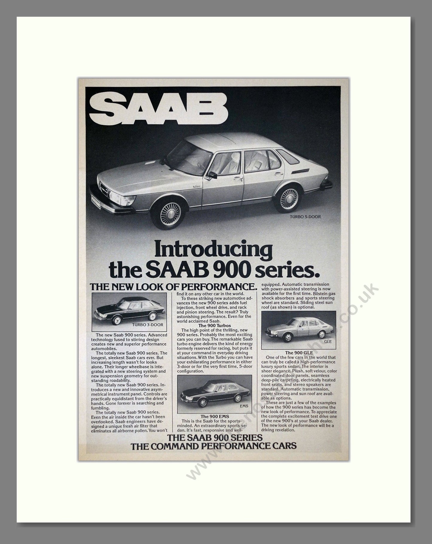 Saab - 900 Series. Vintage Advert 1979 (ref AD64136)