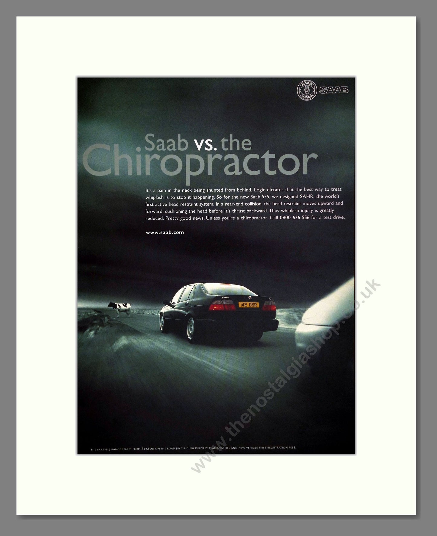 Saab - 9-5. Vintage Advert 1999 (ref AD64170)