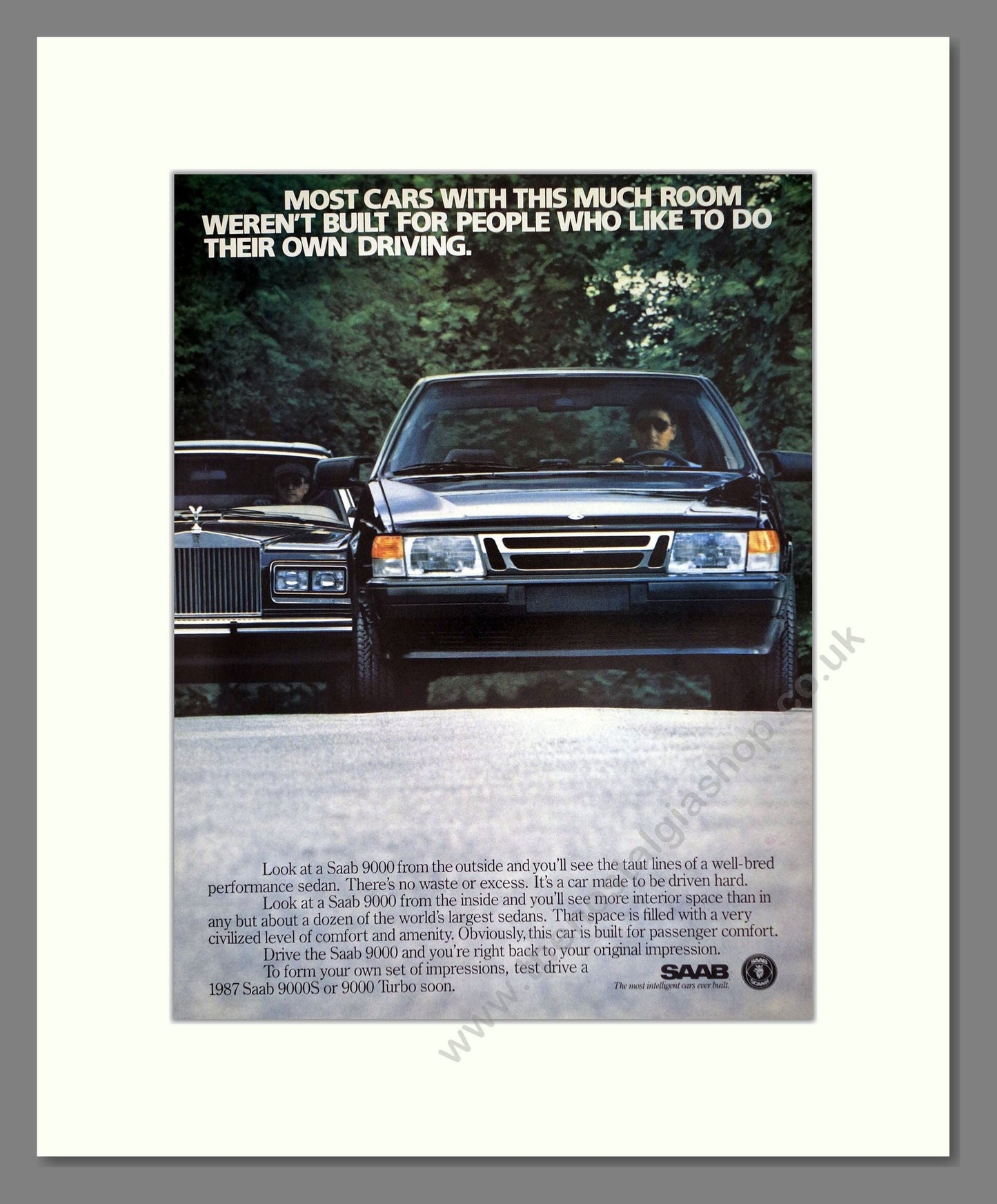 Saab - 9000. Vintage Advert 1986 (ref AD64172)