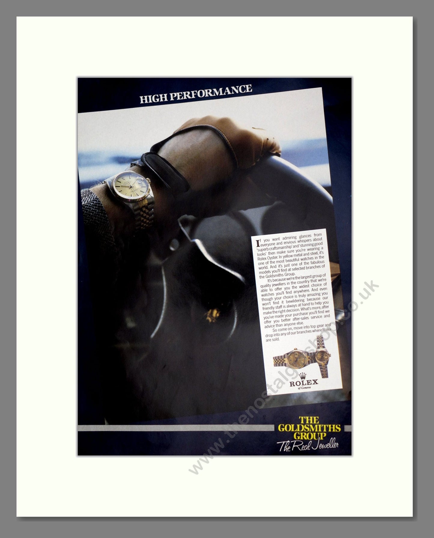 Rolex - At Goldsmiths. Vintage Advert 1987 (ref AD303496)