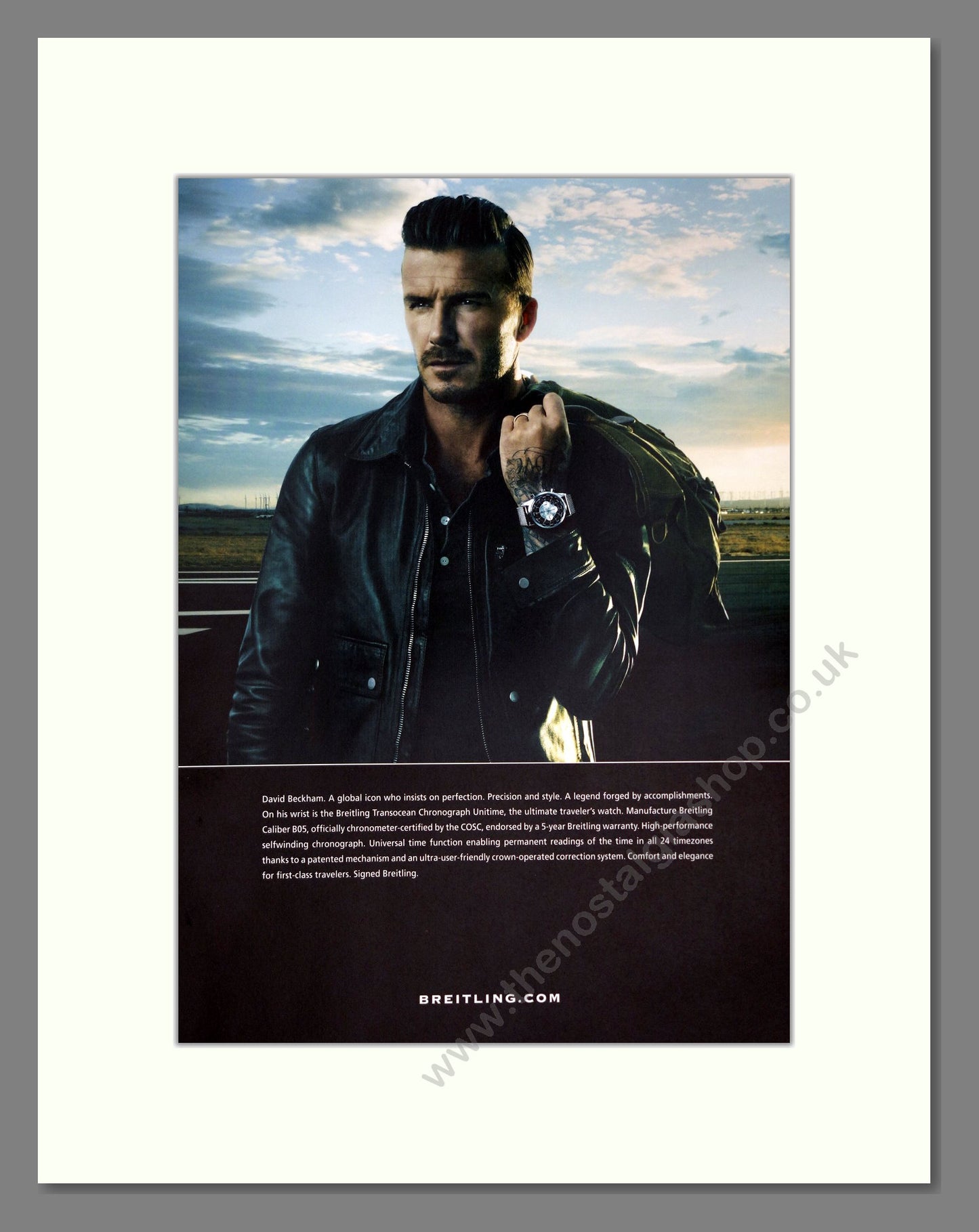 Breitling - Transocean Chronograph (Double Advert). Vintage Advert 2012 (ref AD303524)