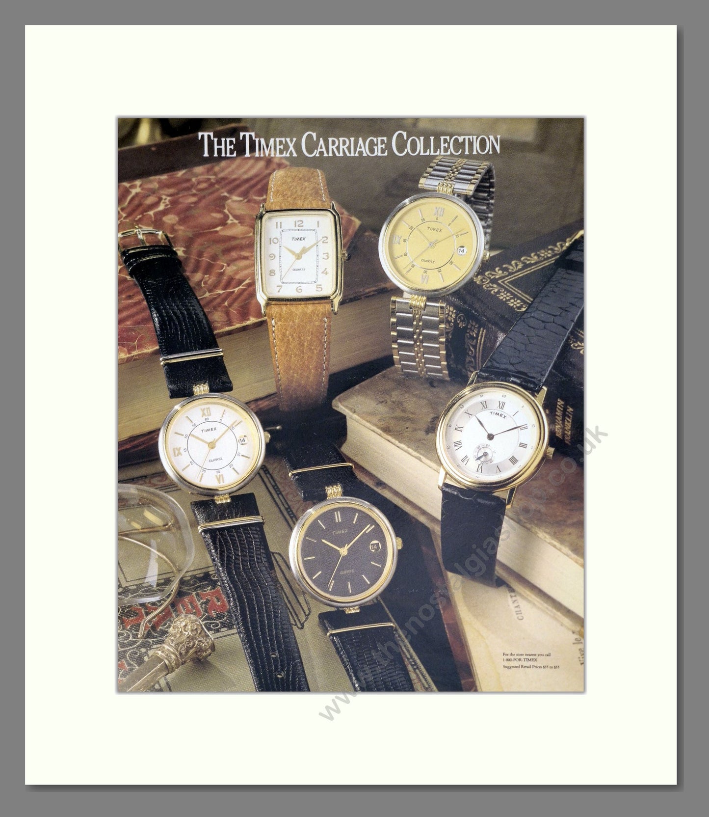 Timex - Carriage Collection. Vintage Advert 1988 (ref AD303541)