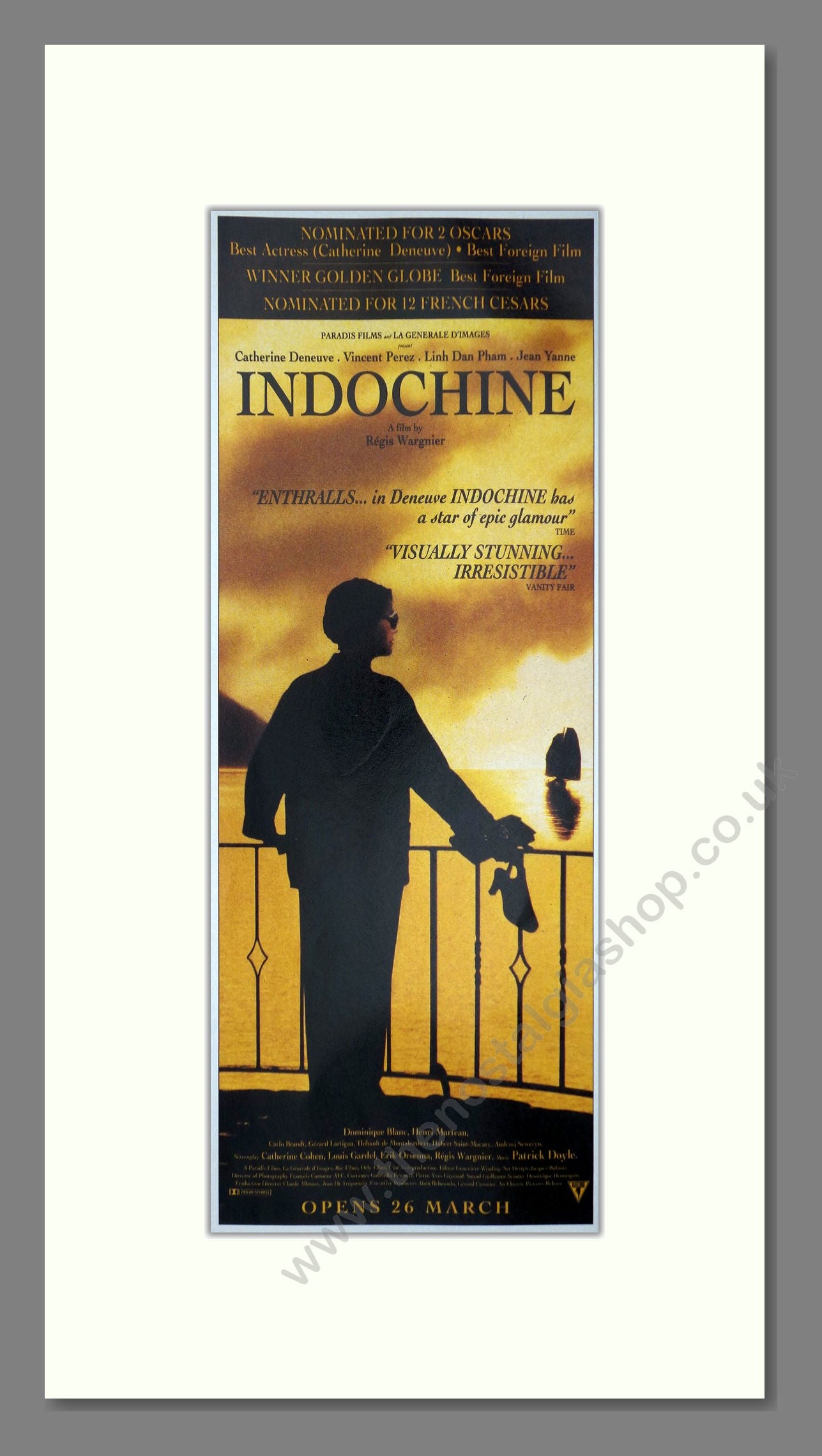 Indochine. Catherine Deneuve. Original Advert 1993 (ref AD400191)