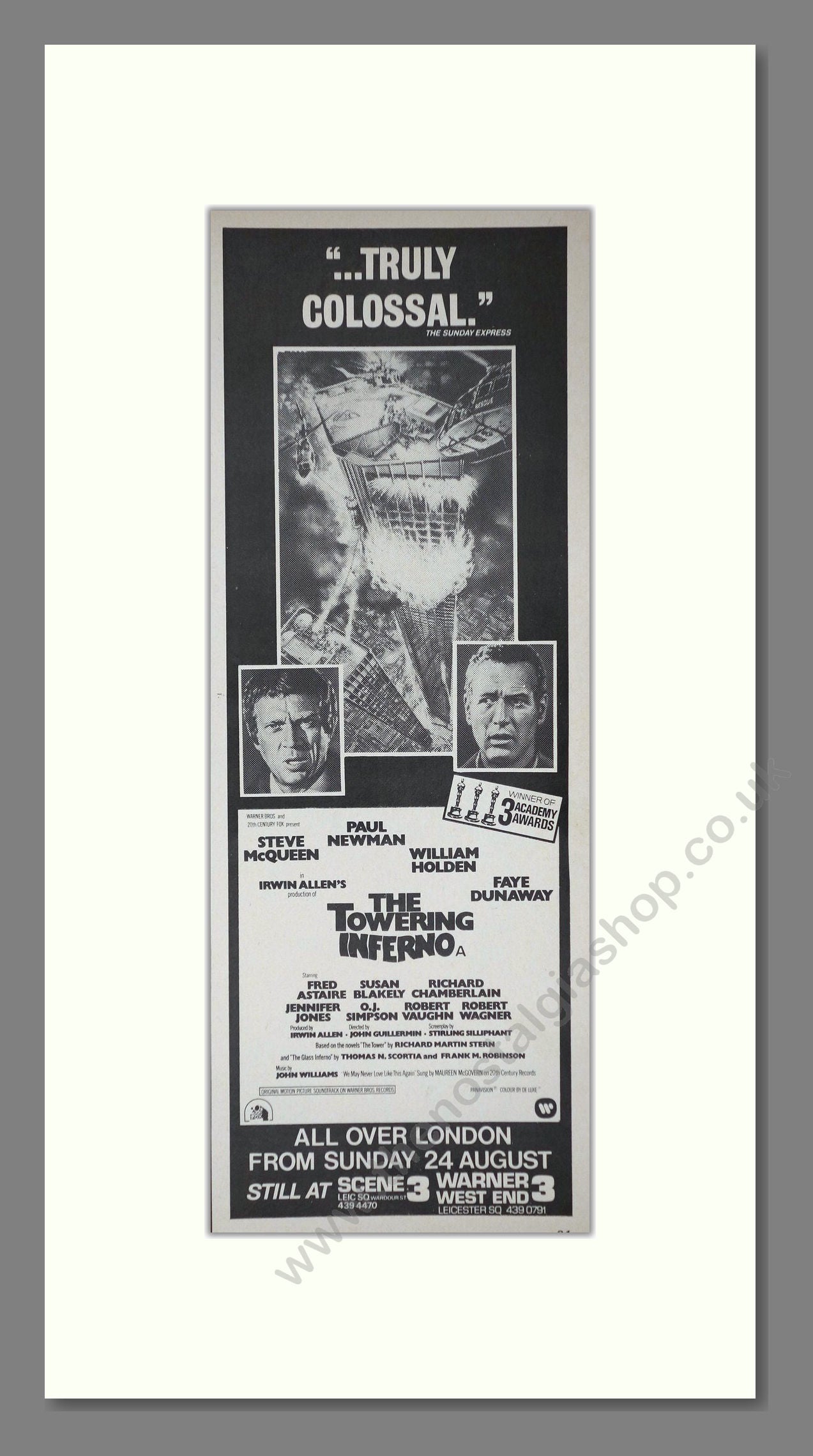 The Towering Inferno. Original Advert 1975 (ref AD400203)