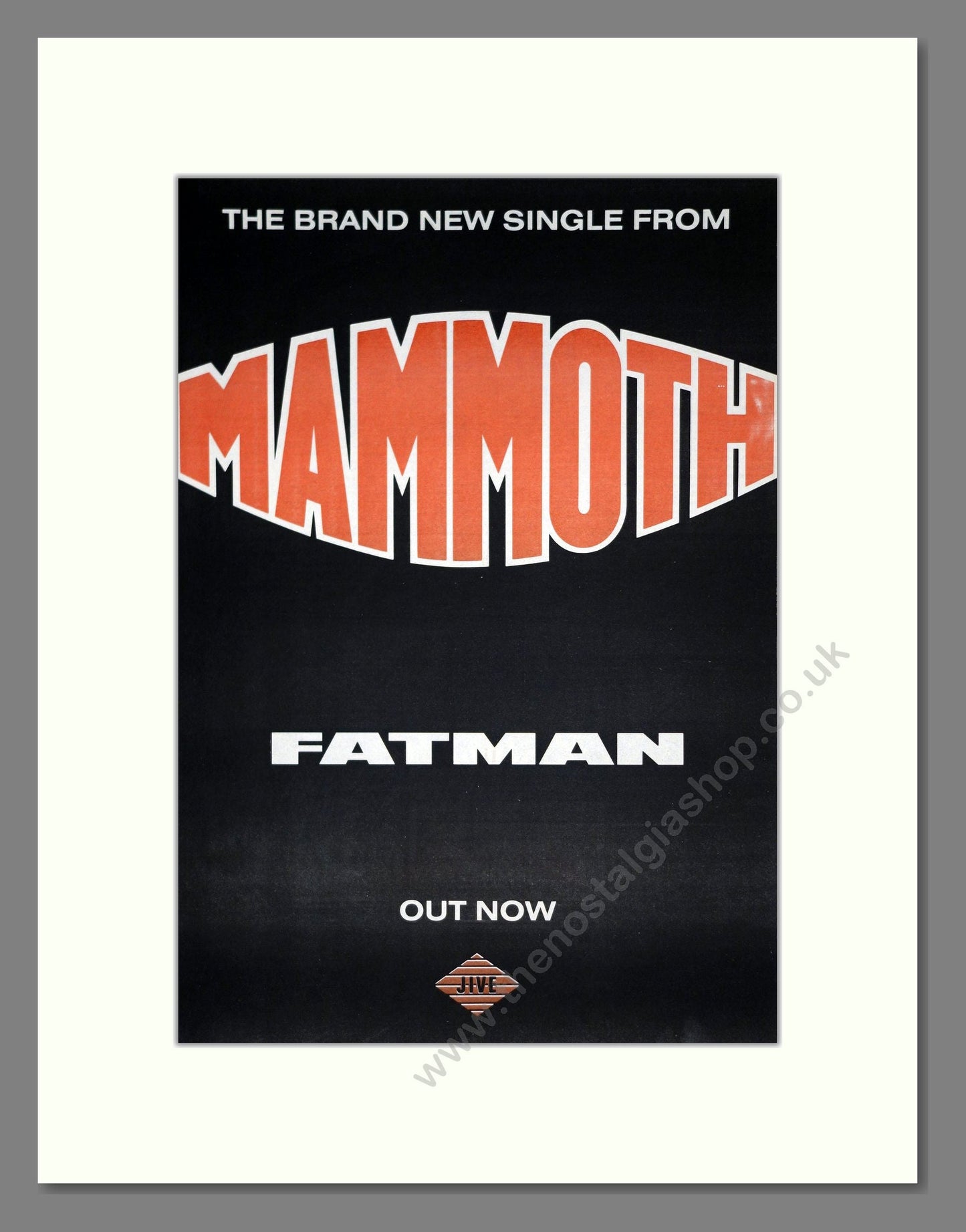 Mammoth - Fatman. Vintage Advert 1987 (ref AD20809)