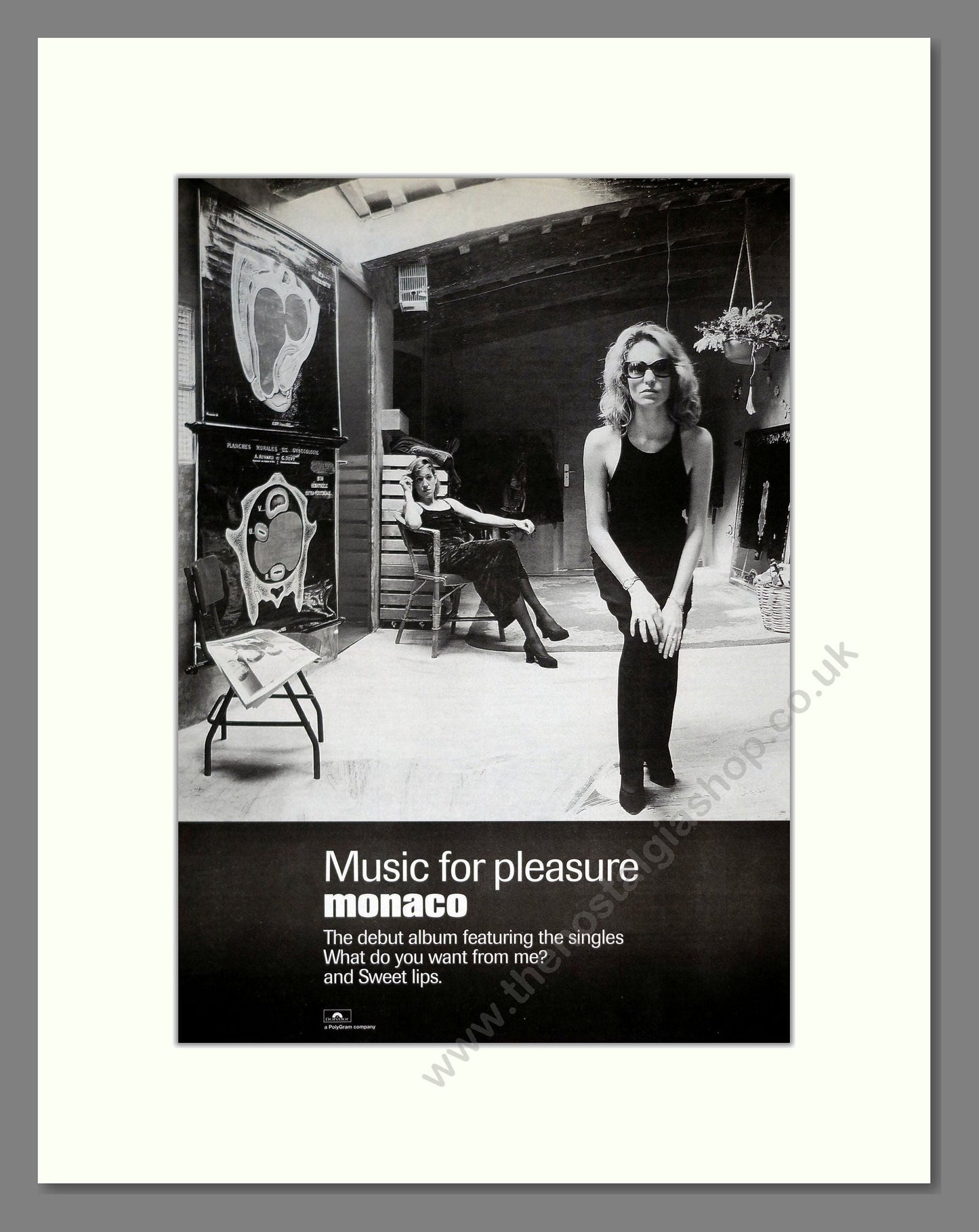 Monaco - Music For Pleasure. Vintage Advert 1997 (ref AD20816)
