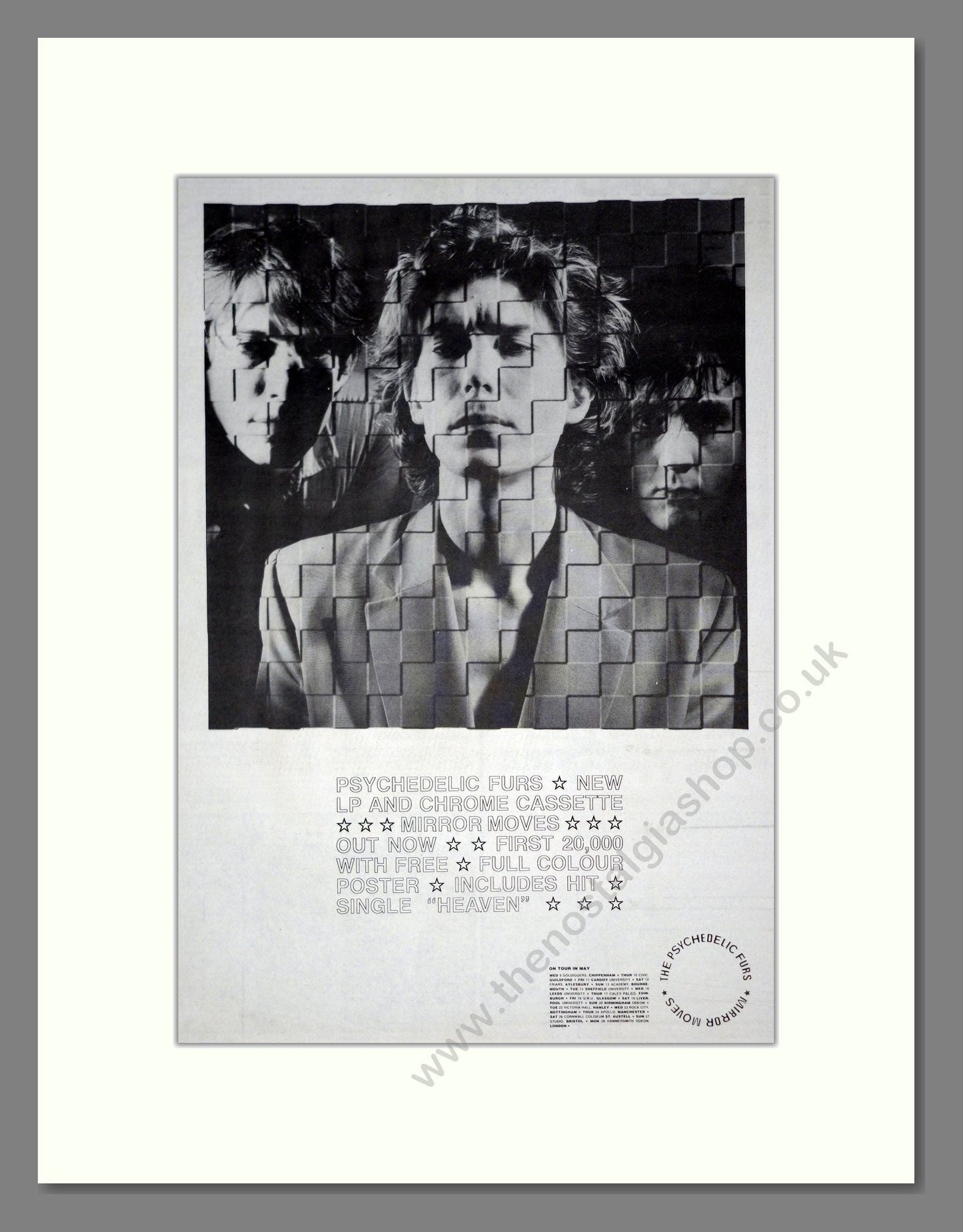 Psychedelic Furs - Mirror Moves. Vintage Advert 1984 (ref AD20832)
