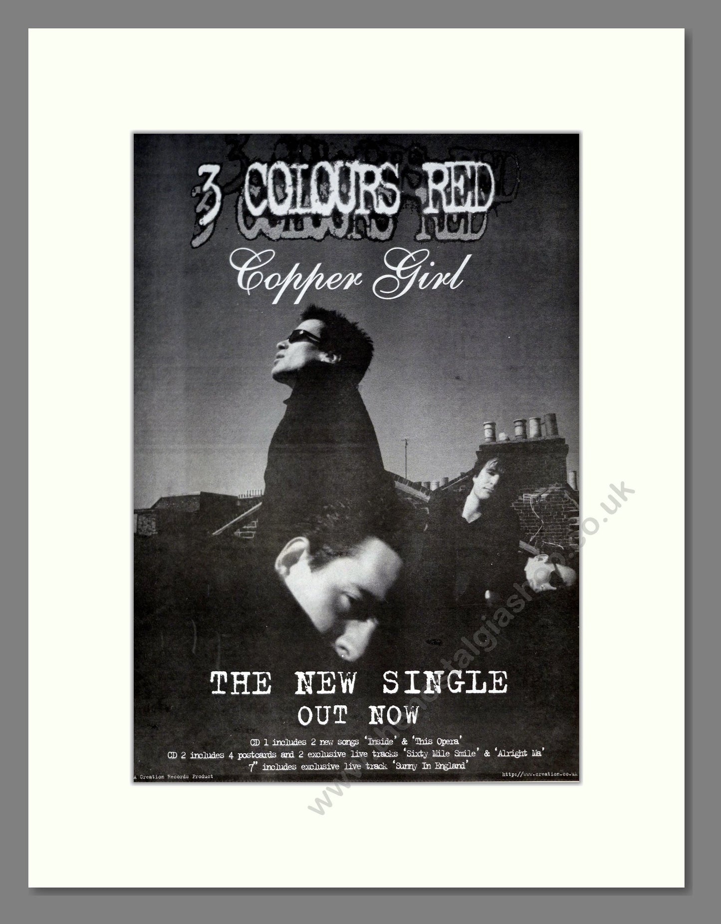 3 Colours Red - Copper Girl. Vintage Advert 1997 (ref AD20853)