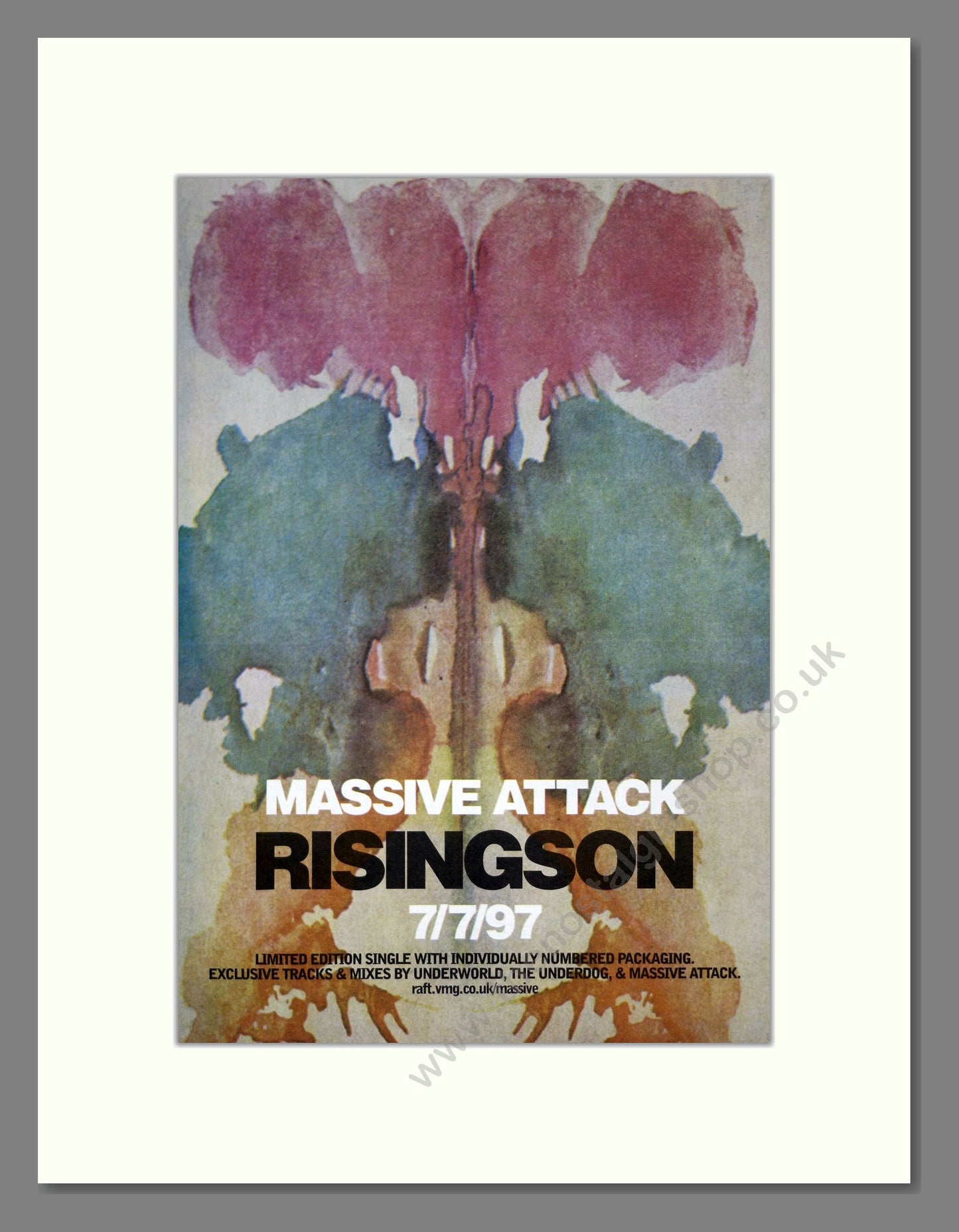 Massive Attack - Rising Son. Vintage Advert 1997 (ref AD20854)