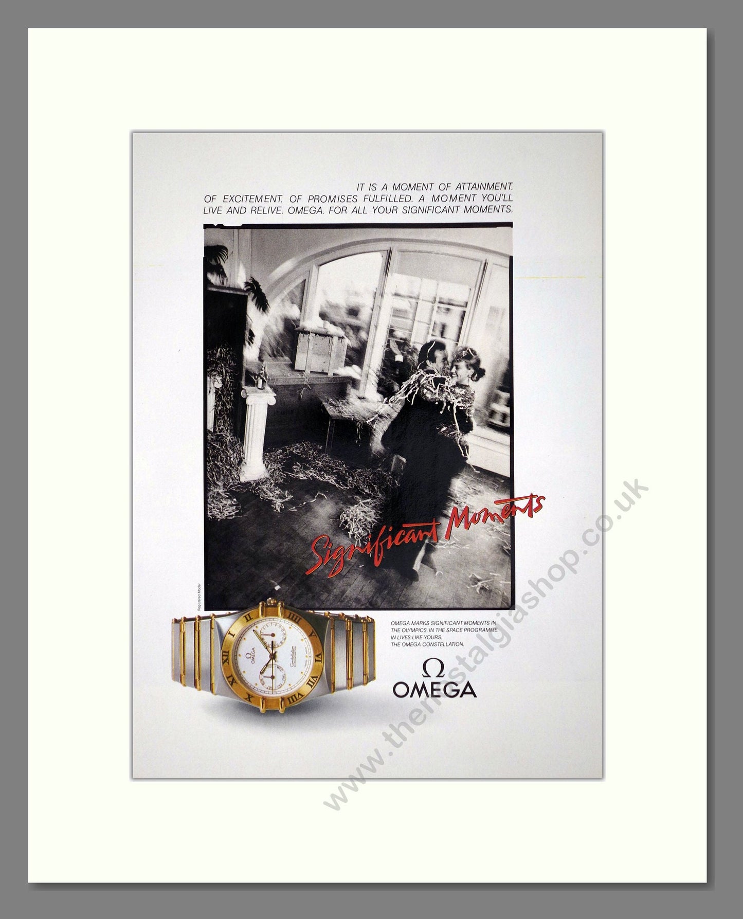 Omega - Constellation. Vintage Advert 1986 (ref AD64303)