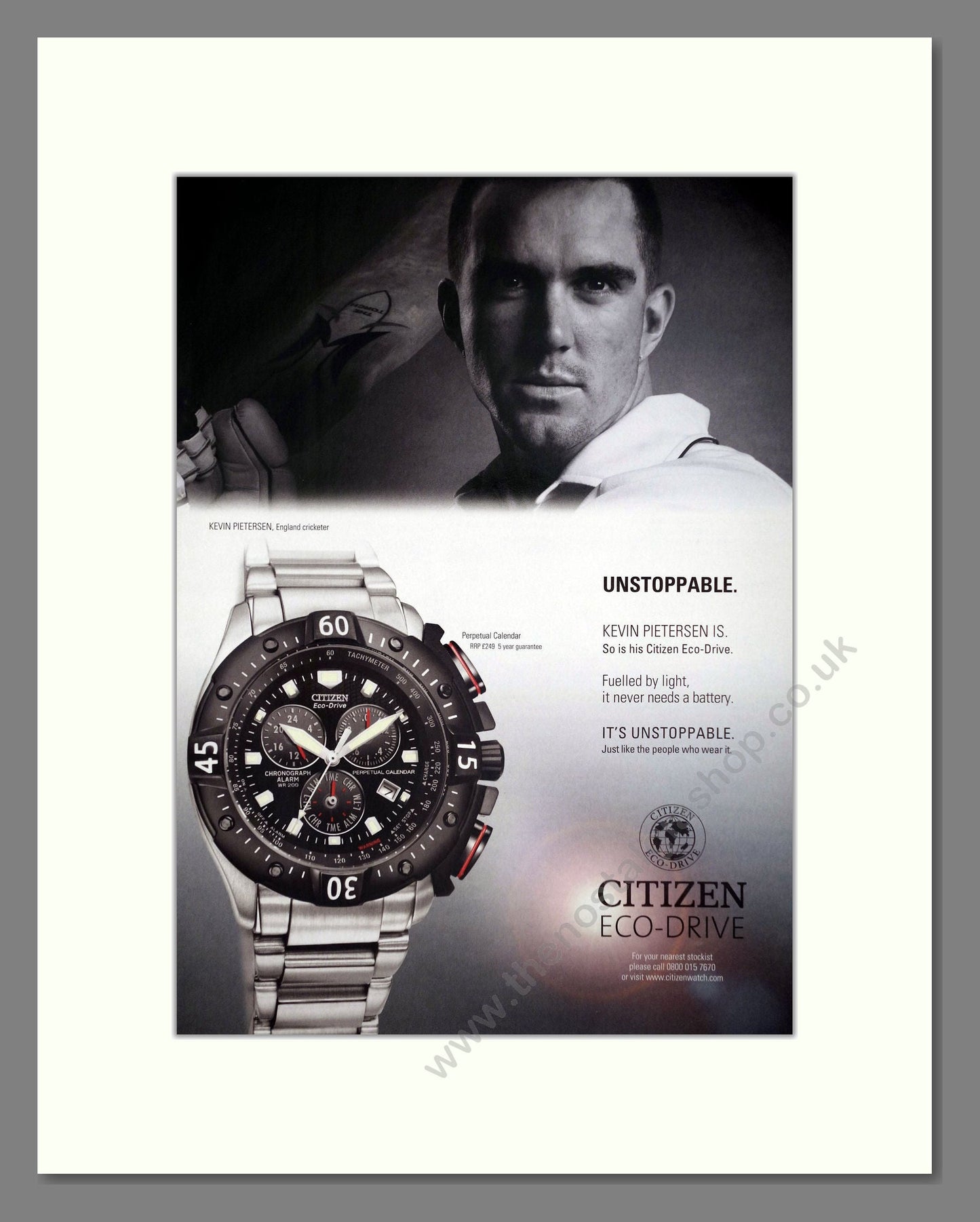 Citizen - Eco Drive. Vintage Advert 2007 (ref AD64330)