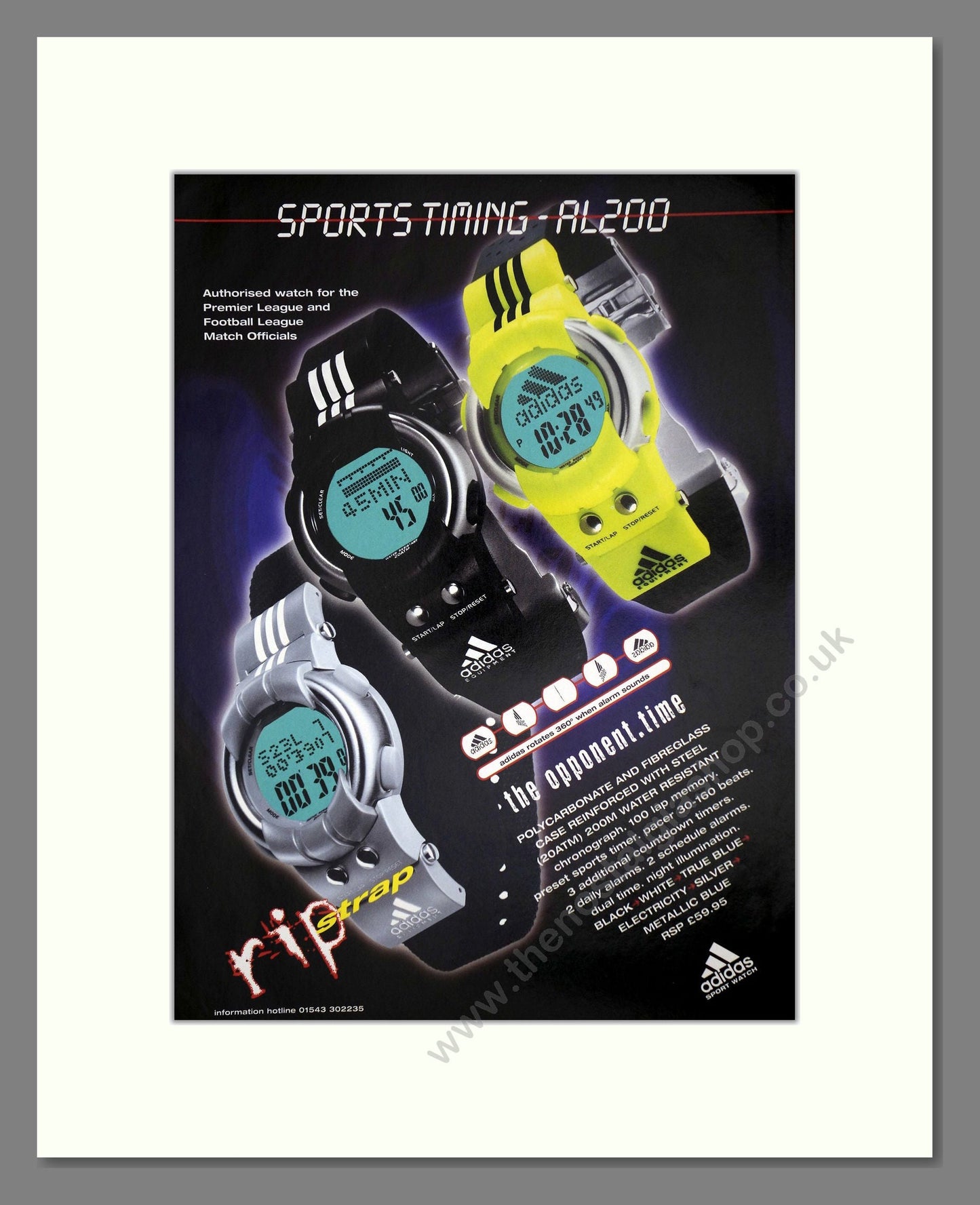 Adidas - Sport Watch. Vintage Advert 1998 (ref AD64355)