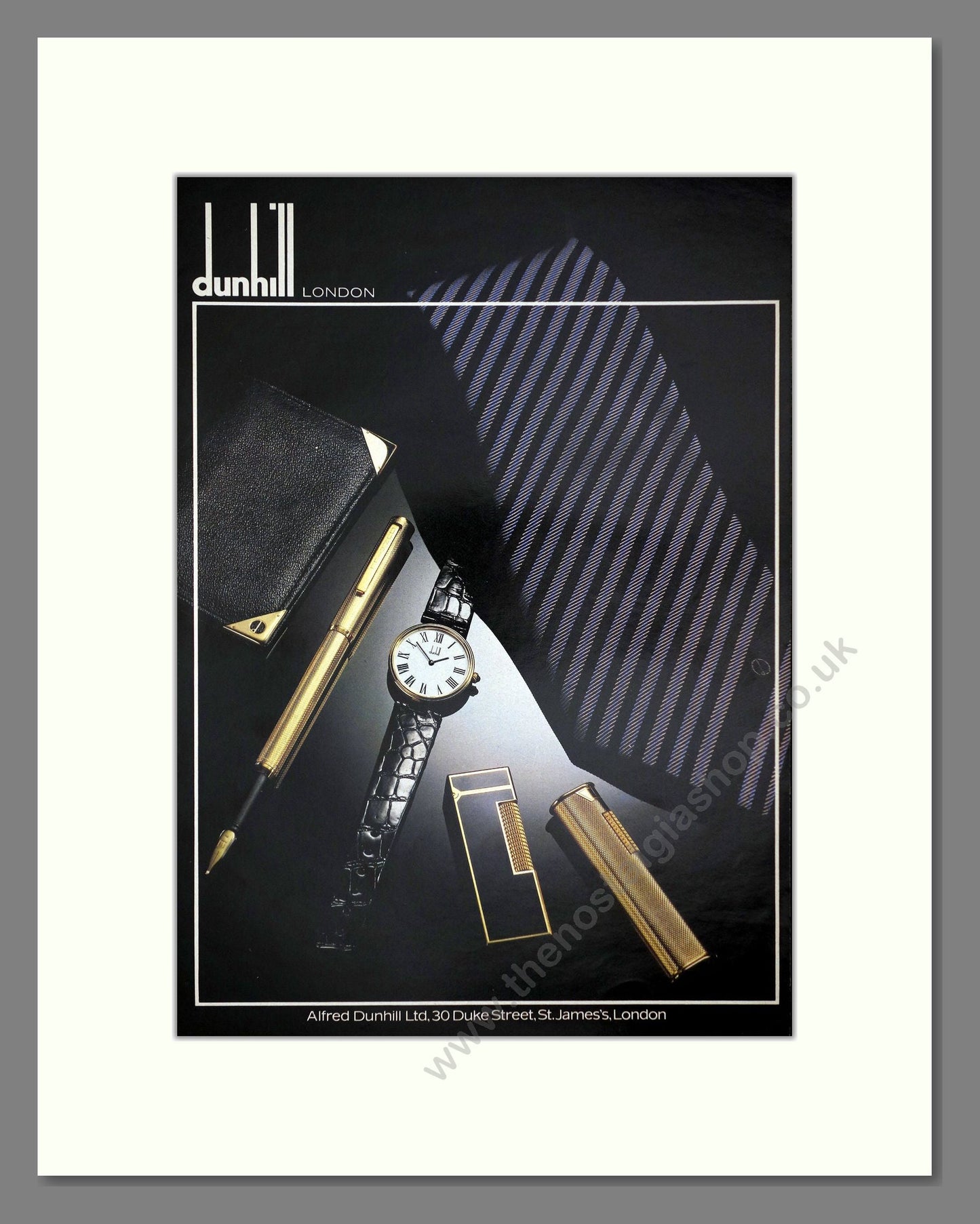 Dunhill - London. Vintage Advert 1978 (ref AD64383)