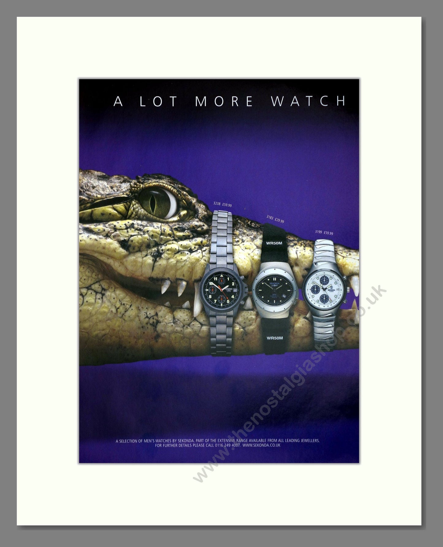 Sekonda - Various Watches (Double Advert). Vintage Advert 1999 (ref AD64403)