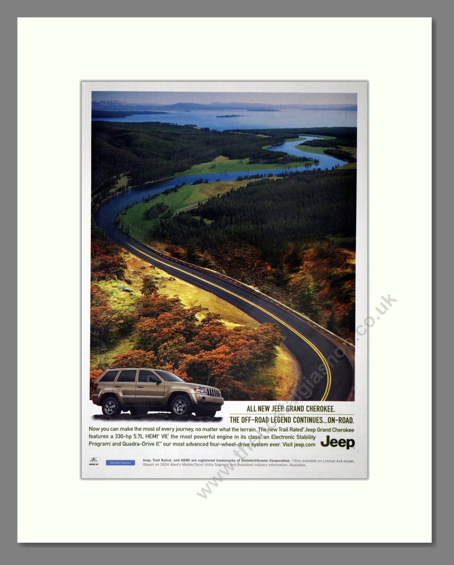 Jeep - Grand Cherokee. Vintage Advert 2005 (ref AD64423)