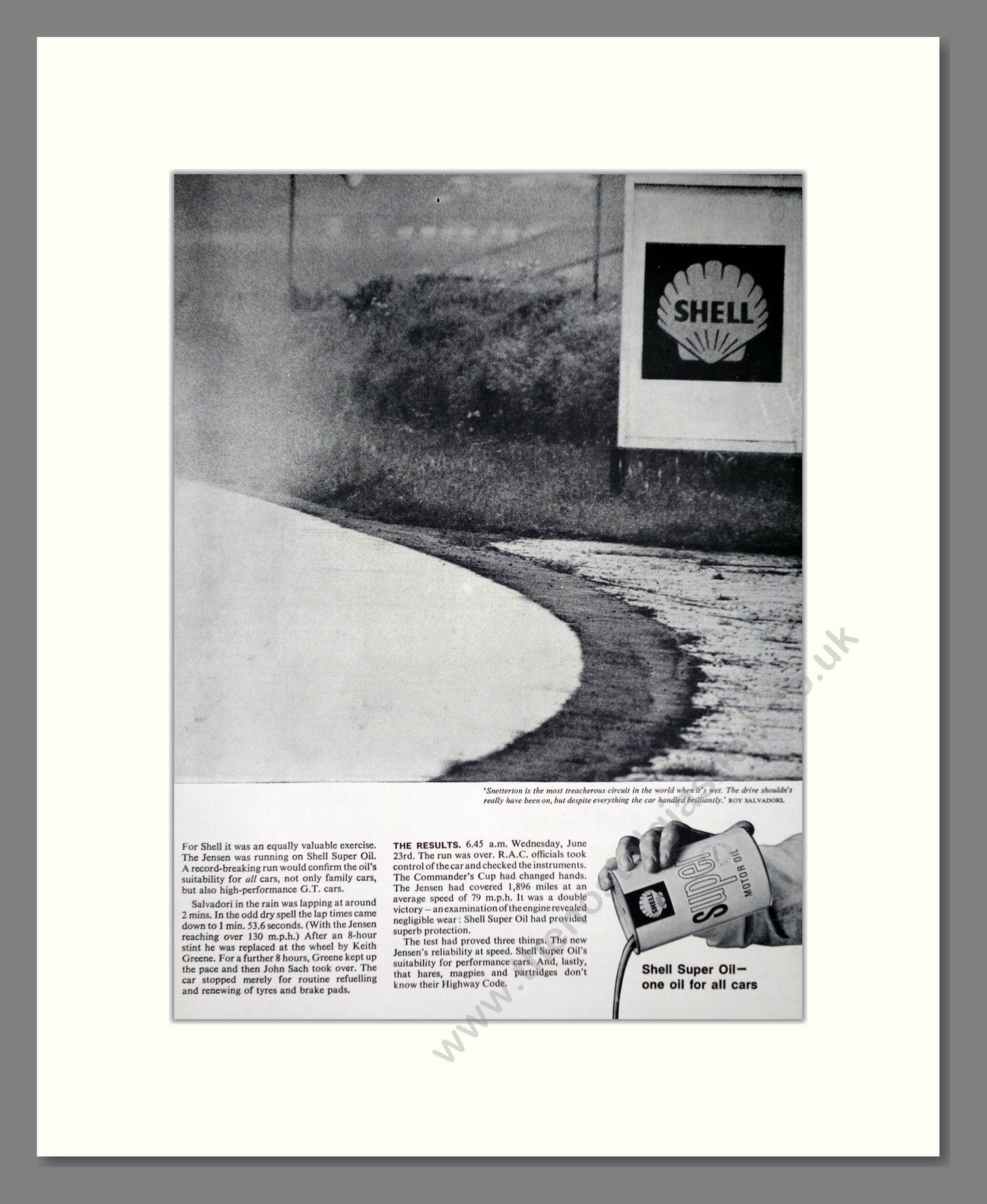 Jensen - Shell (Double Advert). Vintage Advert 1965 (ref AD64466)