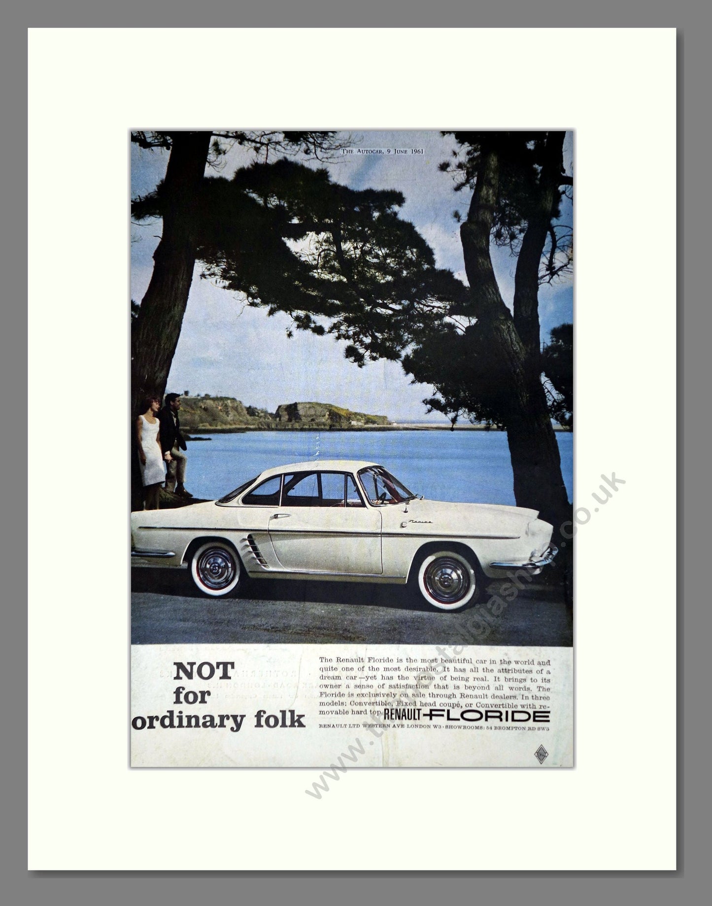 Renault - Floride. Vintage Advert 1961 (ref AD64495)