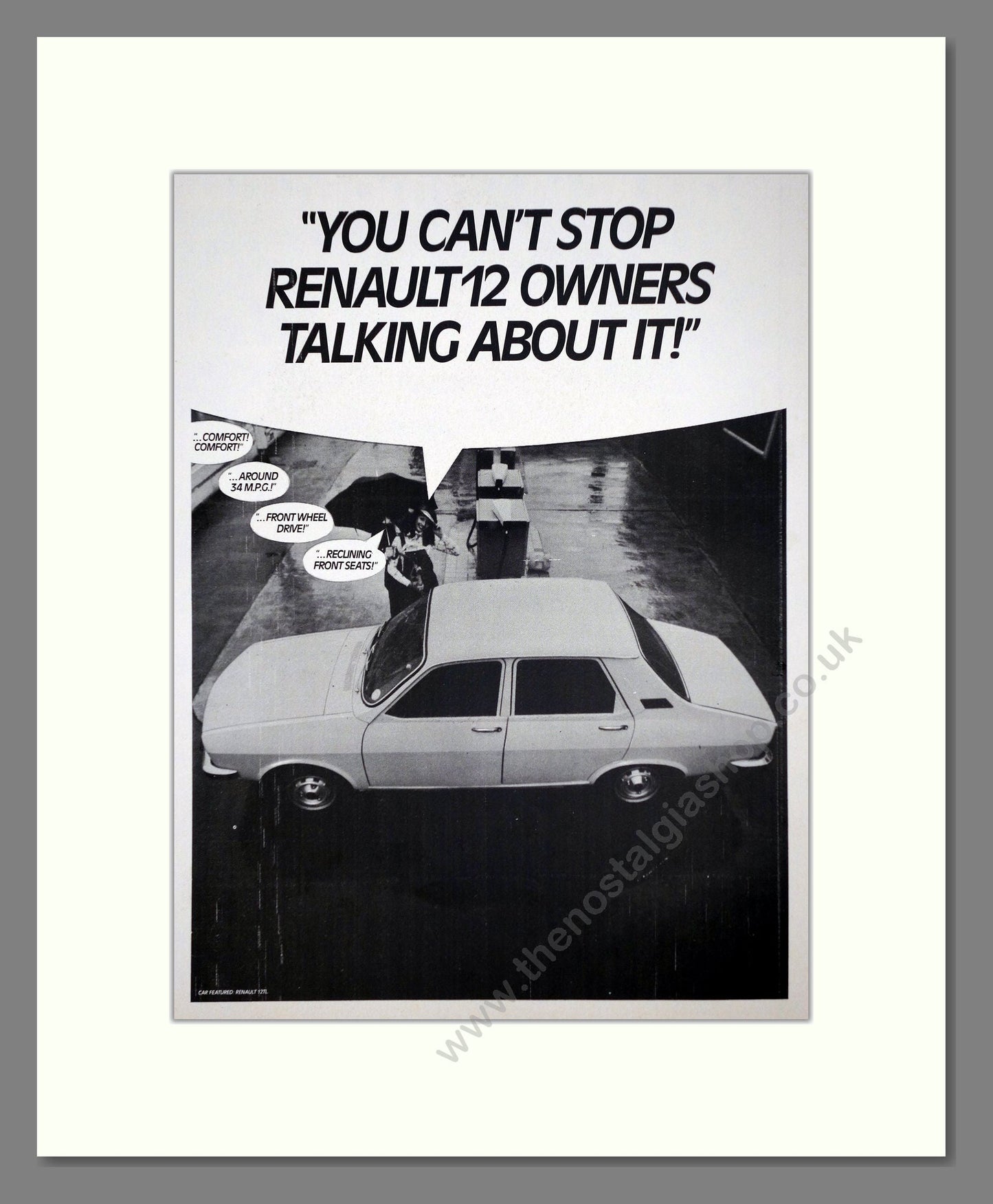 Renault - 12. Vintage Advert 1976 (ref AD64526)