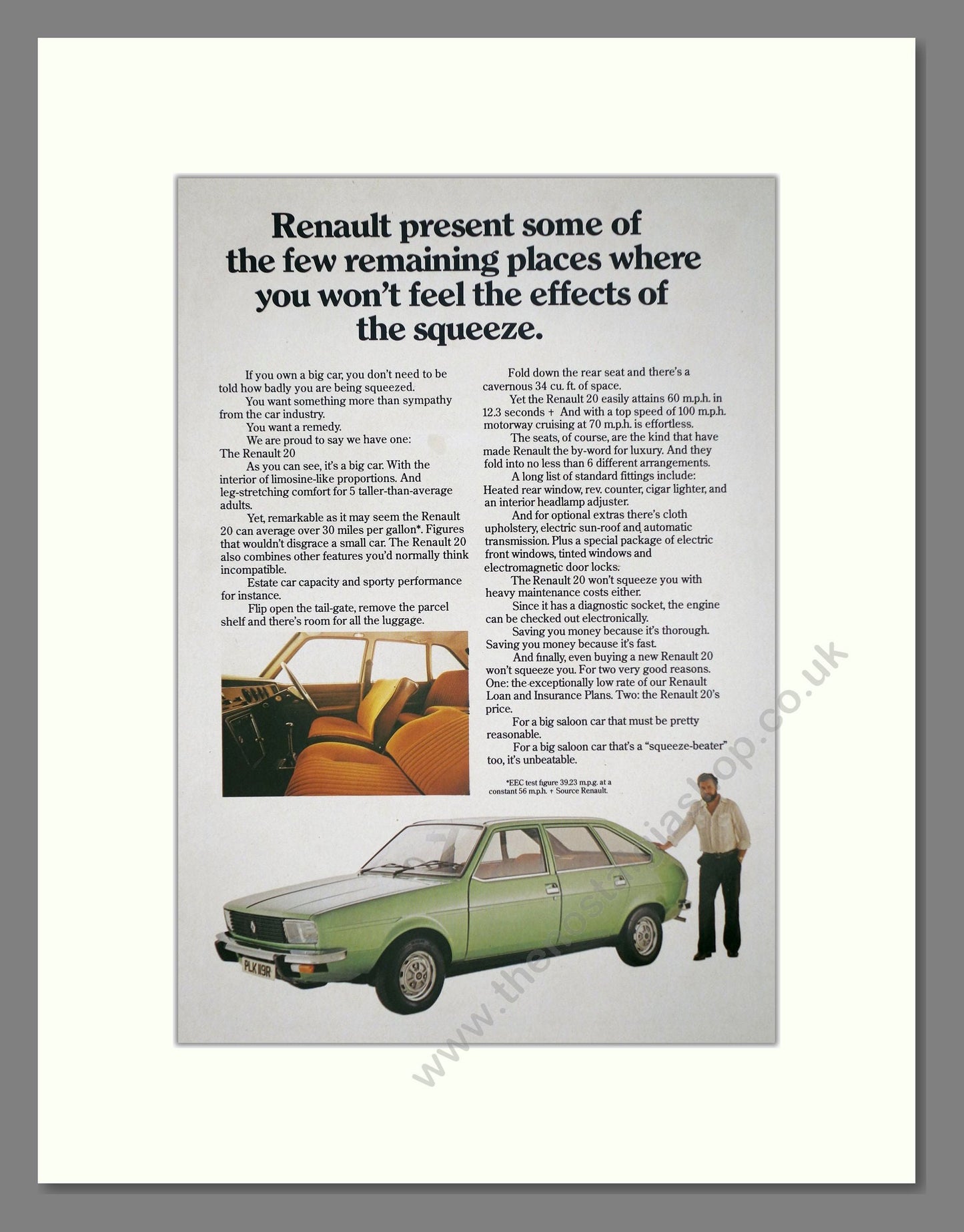 Renault - 20. Vintage Advert 1977 (ref AD64571)