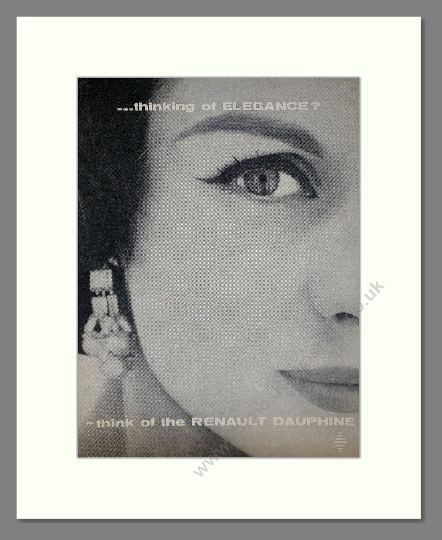 Renault - Dauphine. Vintage Advert 1959 (ref AD64601)