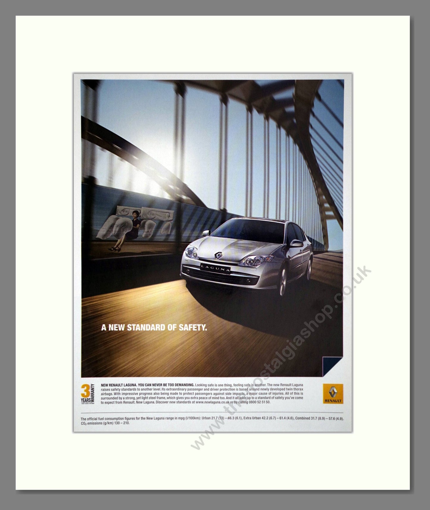 Renault - Laguna. Vintage Advert 2007 (ref AD64613)