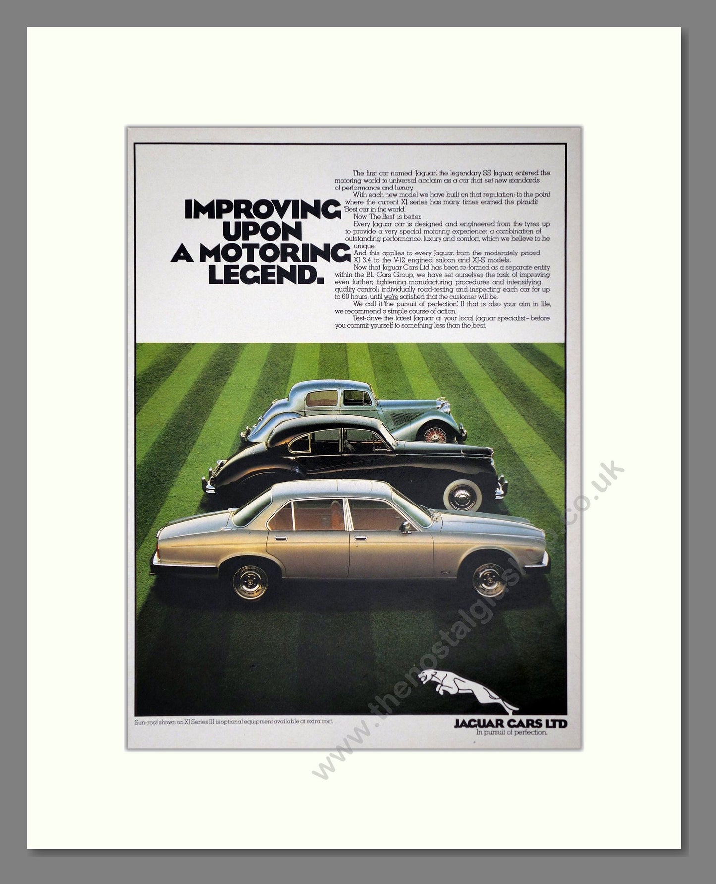 Jaguar - XJ. Vintage Advert 1981 (ref AD64647)