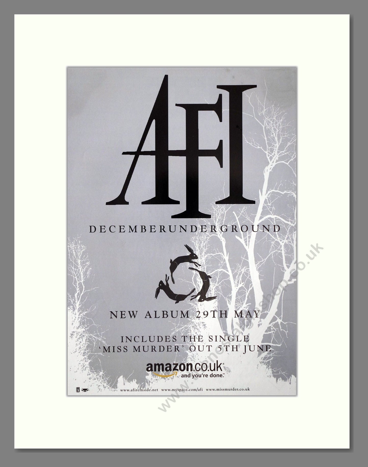 AFI - December Underground. Vintage Advert 2006 (ref AD64711)