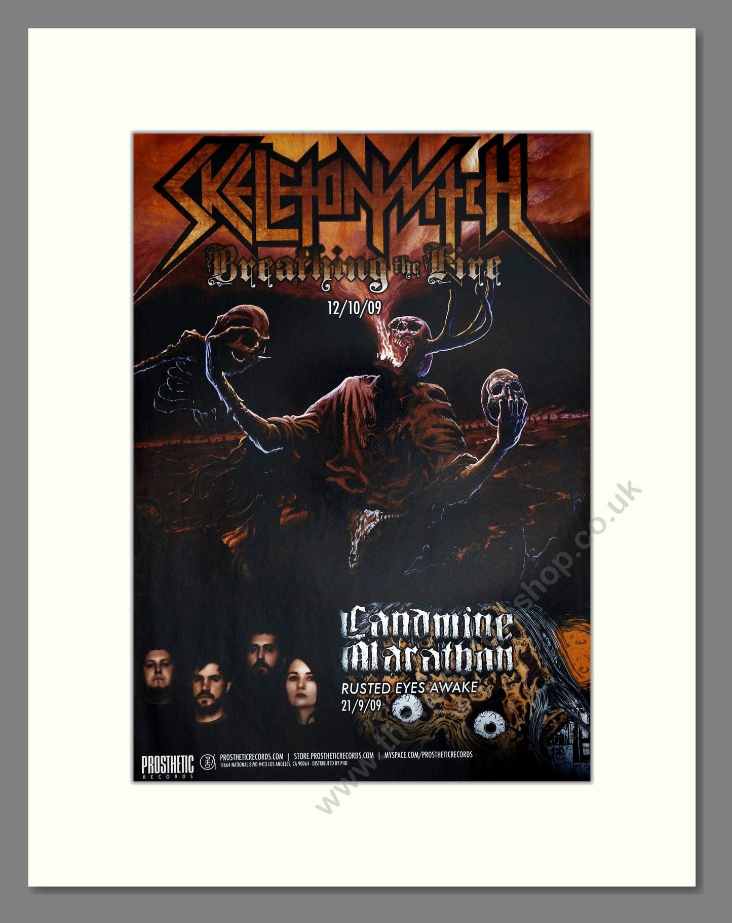 Skeleton Witch - Breathing The Fire. Vintage Advert 2009 (ref AD64739)