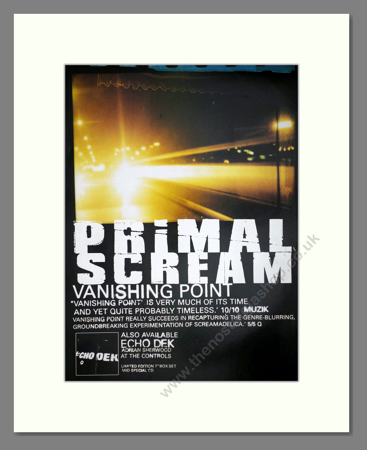Primal Scream - Vanishing Point. Vintage Advert 1998 (ref AD64762)