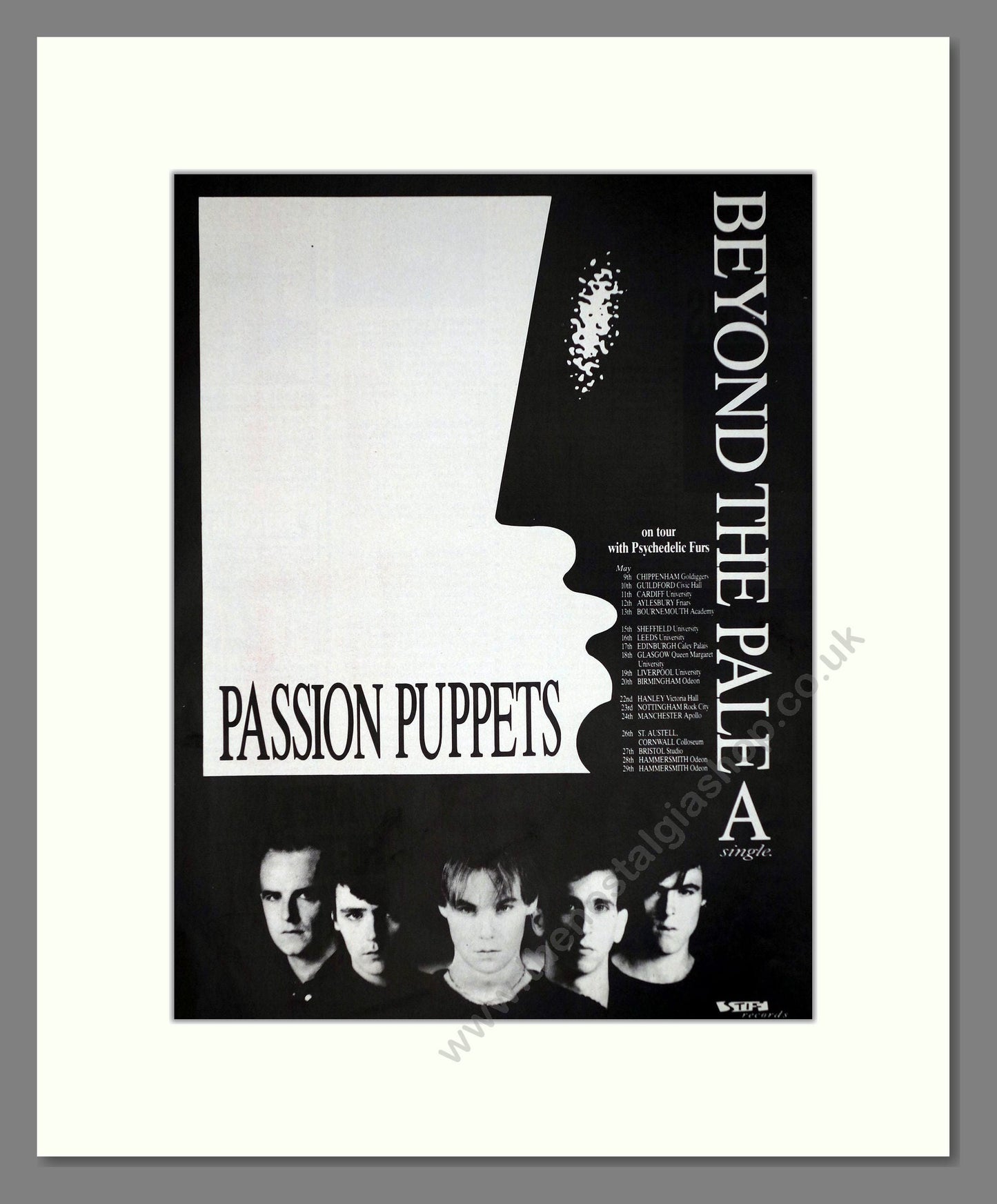 Passion Puppets - Beyond The Pale. Vintage Advert 1984 (ref AD64783)