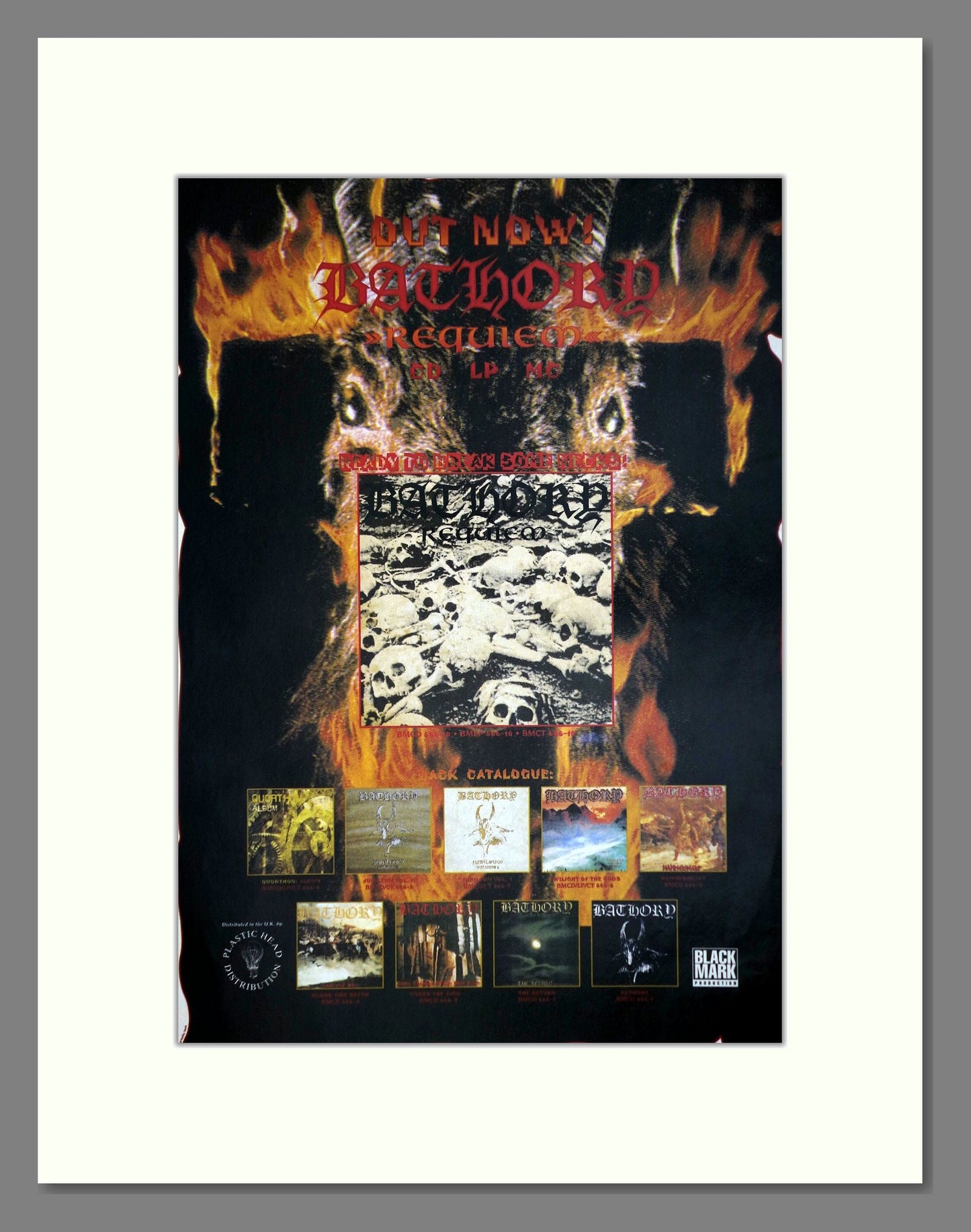 Bathory - Requiem. Vintage Advert 1994 (ref AD64802)